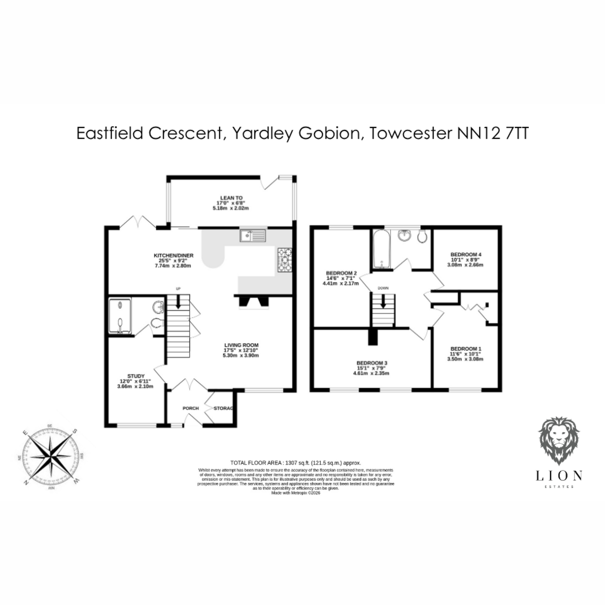 17, Eastfield Crescent, Towcester floorplan