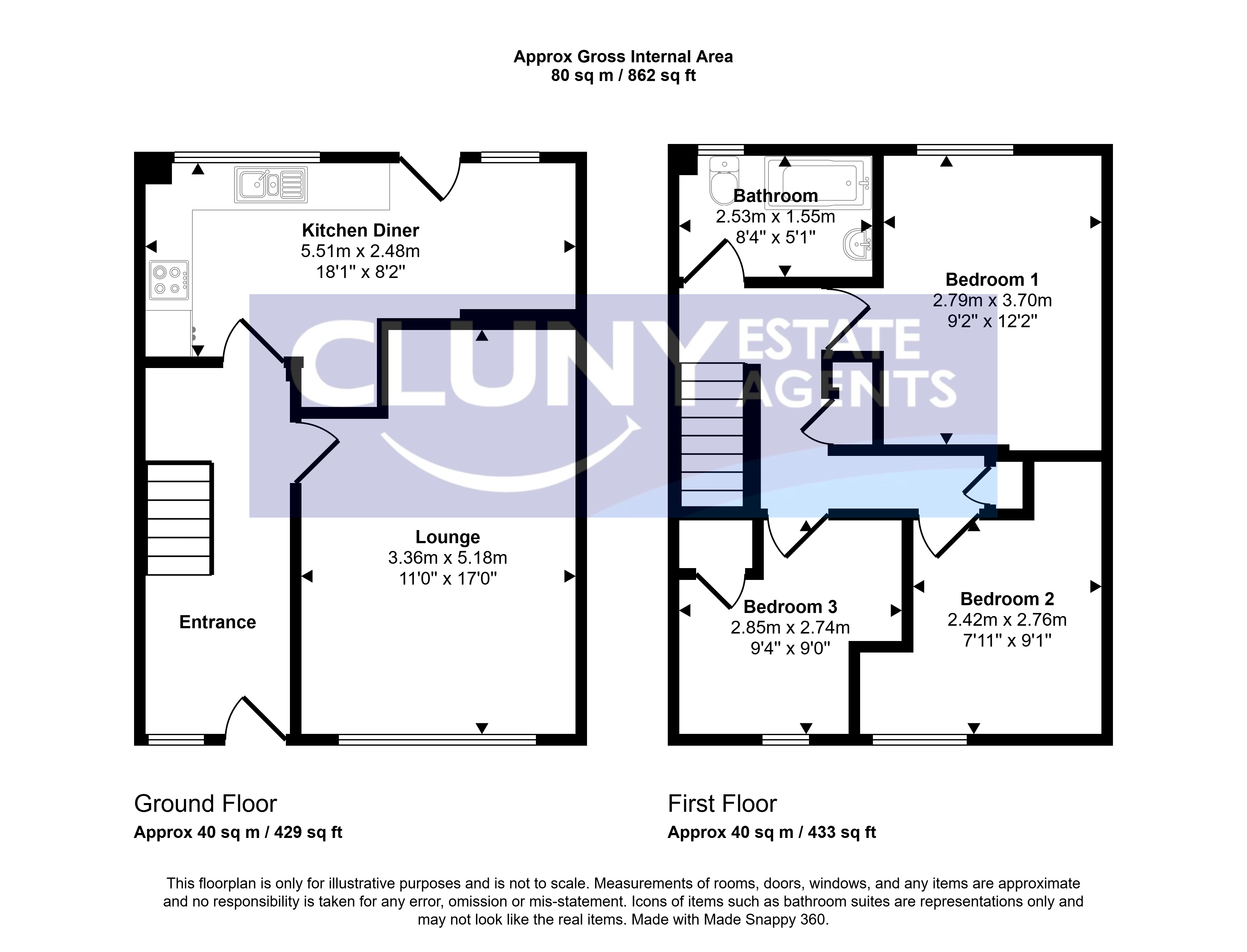 4, Stuart Street, Forres floorplan