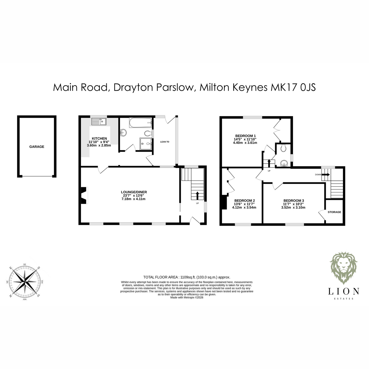 12, Main Road, Milton Keynes floorplan
