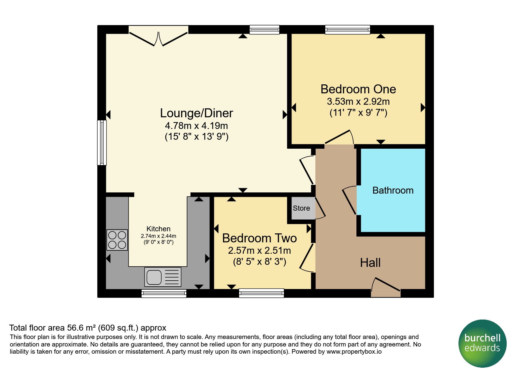 83, Leyburn Road, Birmingham floorplan
