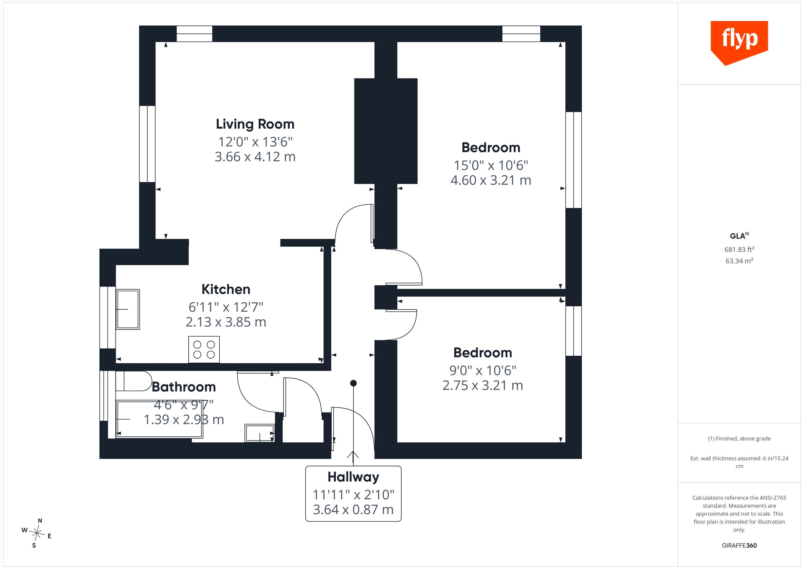 Flat 7, Gooding House, Valley Grove, London floorplan