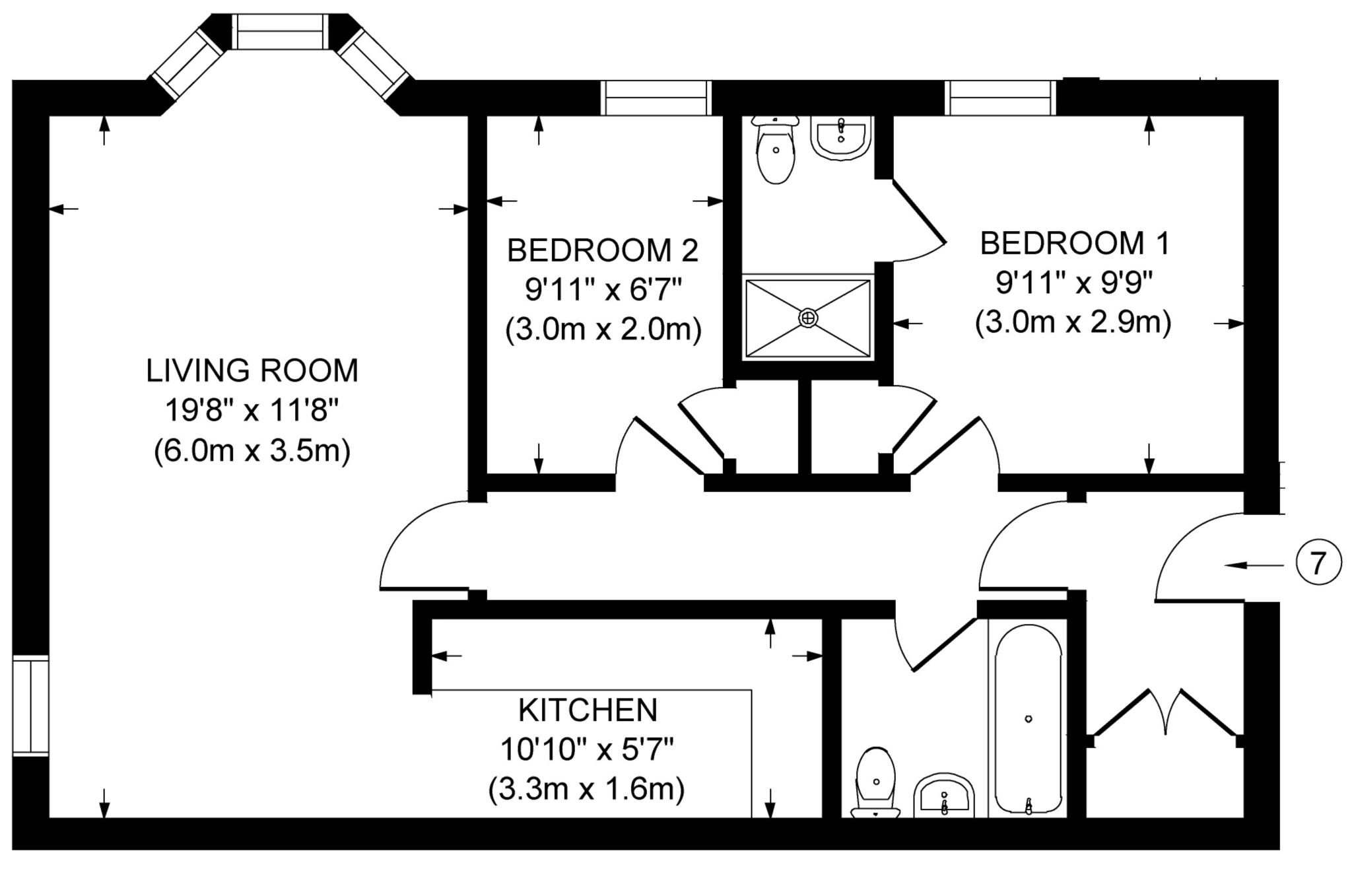 7 Midcroft House, Langdon Street, Tring floorplan