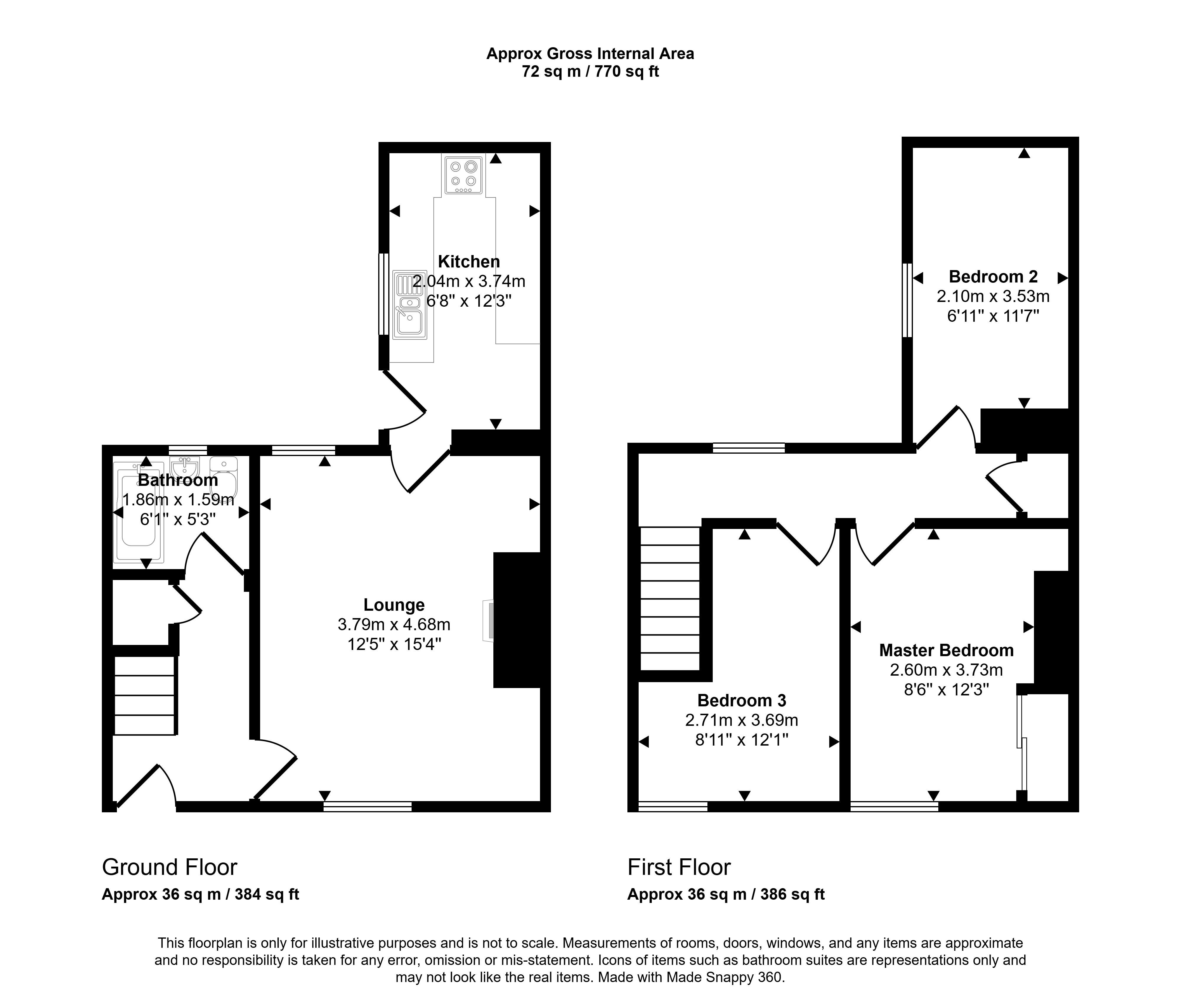 1, Arthur Street, Chester Le Street floorplan