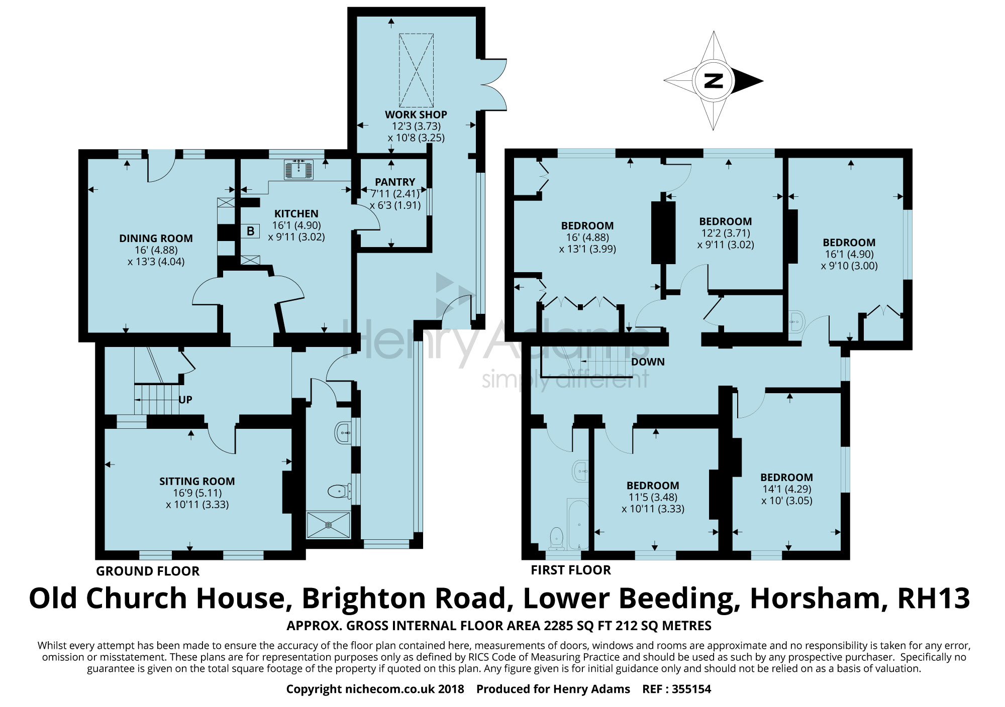 5 Bedrooms Semi-detached house for sale in Old Church House, Lower Beeding RH13