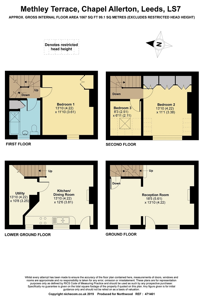 3 Bedrooms Terraced house for sale in Methley Terrace, Leeds, West Yorkshire LS7