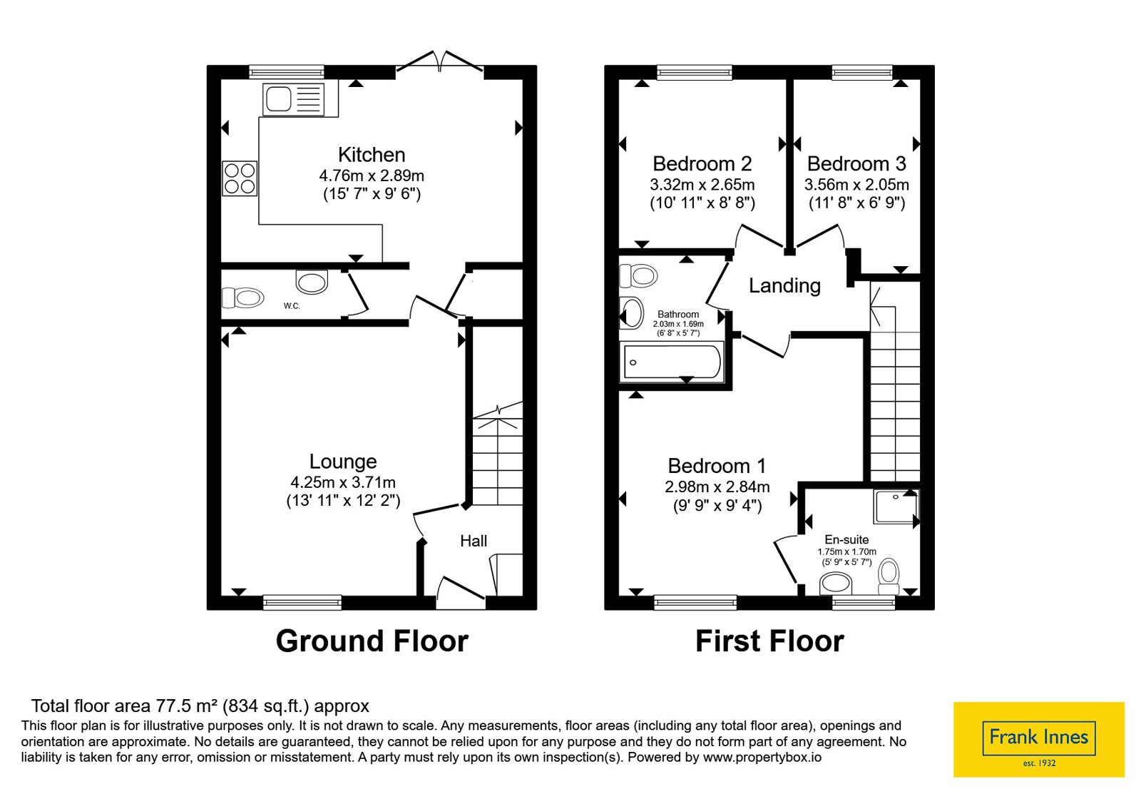 19, Monk Road, Staffordshire floorplan