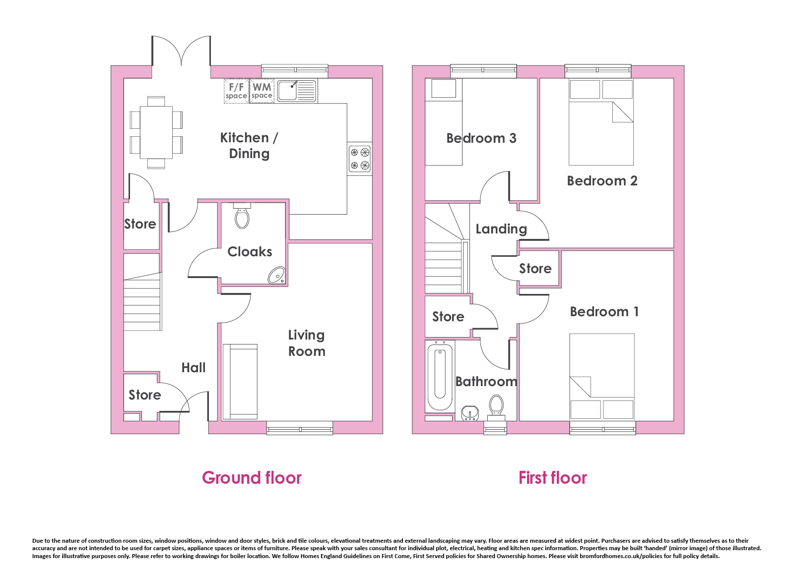 Nedge Hill, Telford floorplan