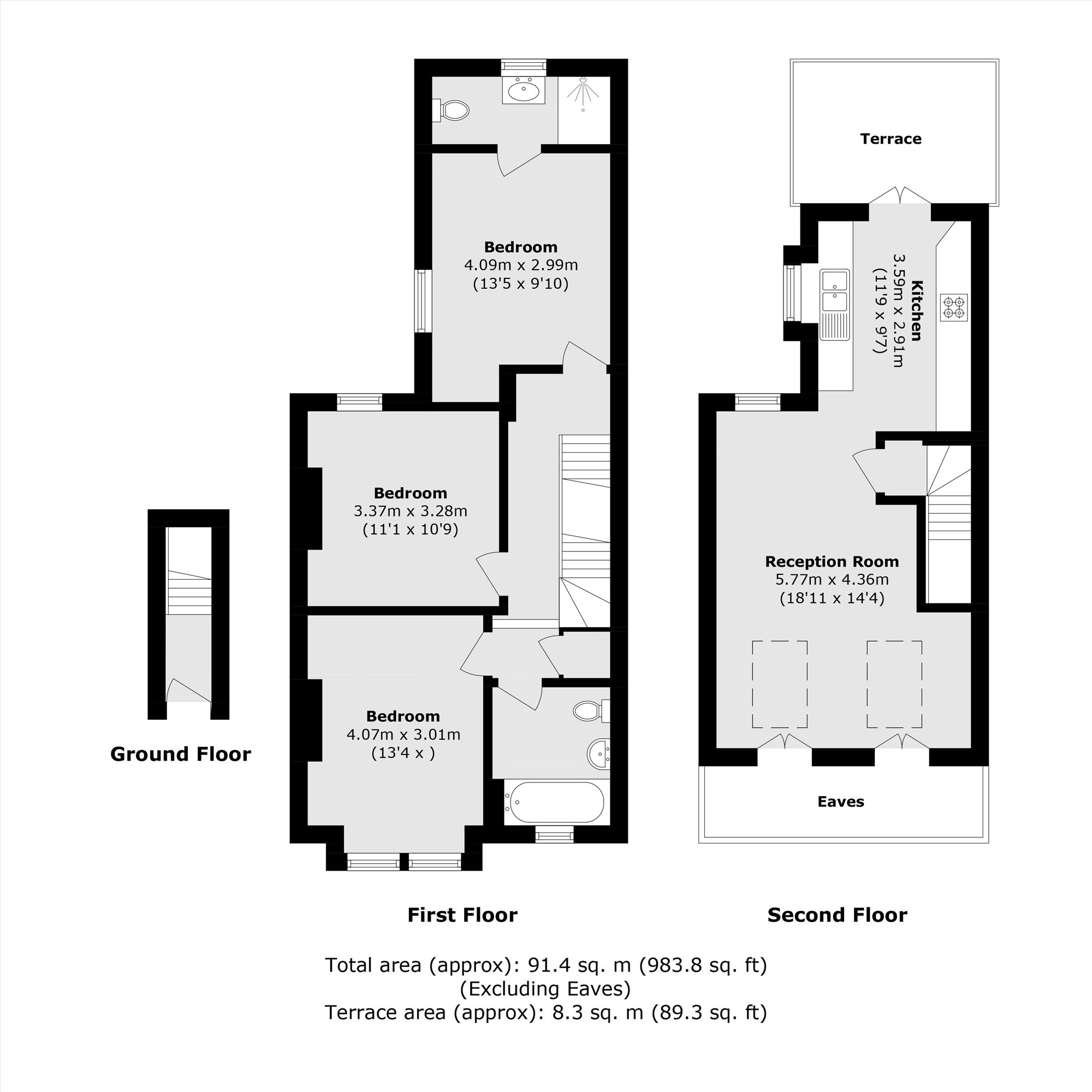 53A, Khartoum Road, London floorplan