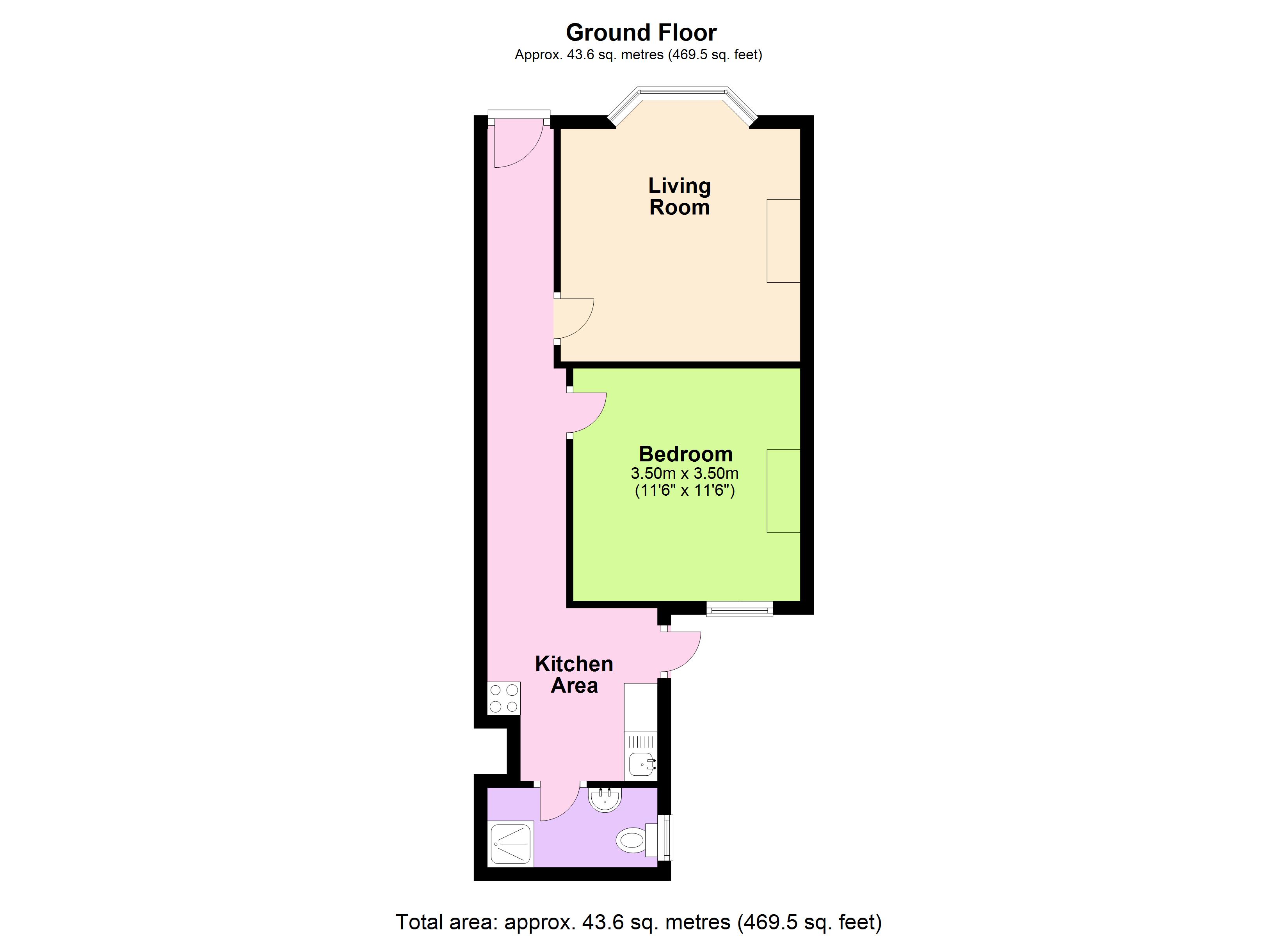 52a, Gladstone Place, Brighton floorplan