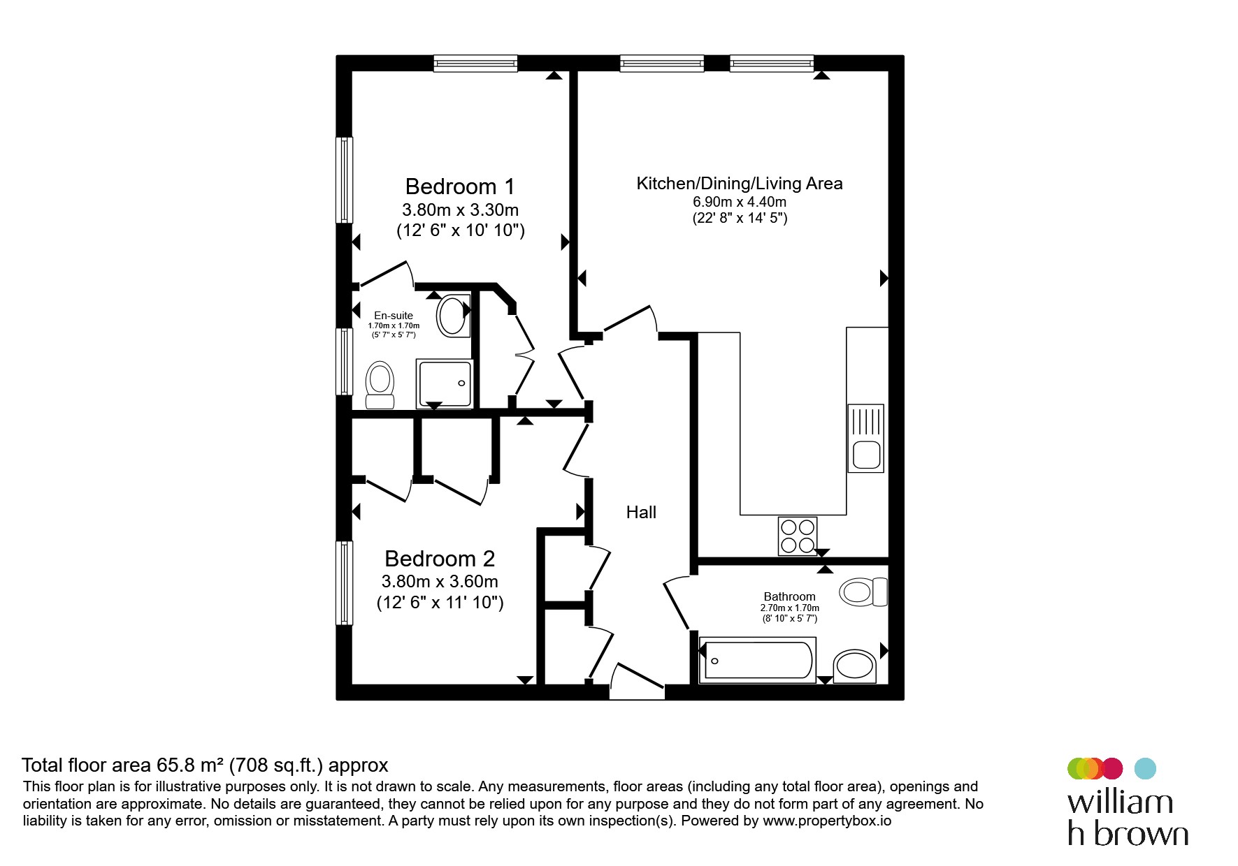 Apartment 2, Peake House, 37, Smedley Close, North Walsham floorplan