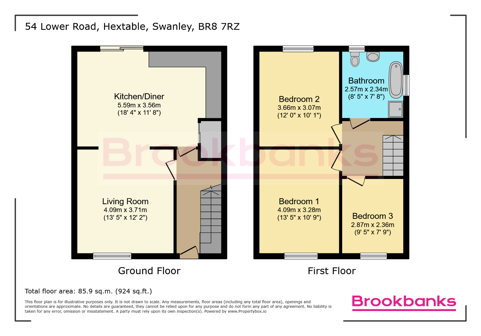 54, Lower Road, Swanley floorplan