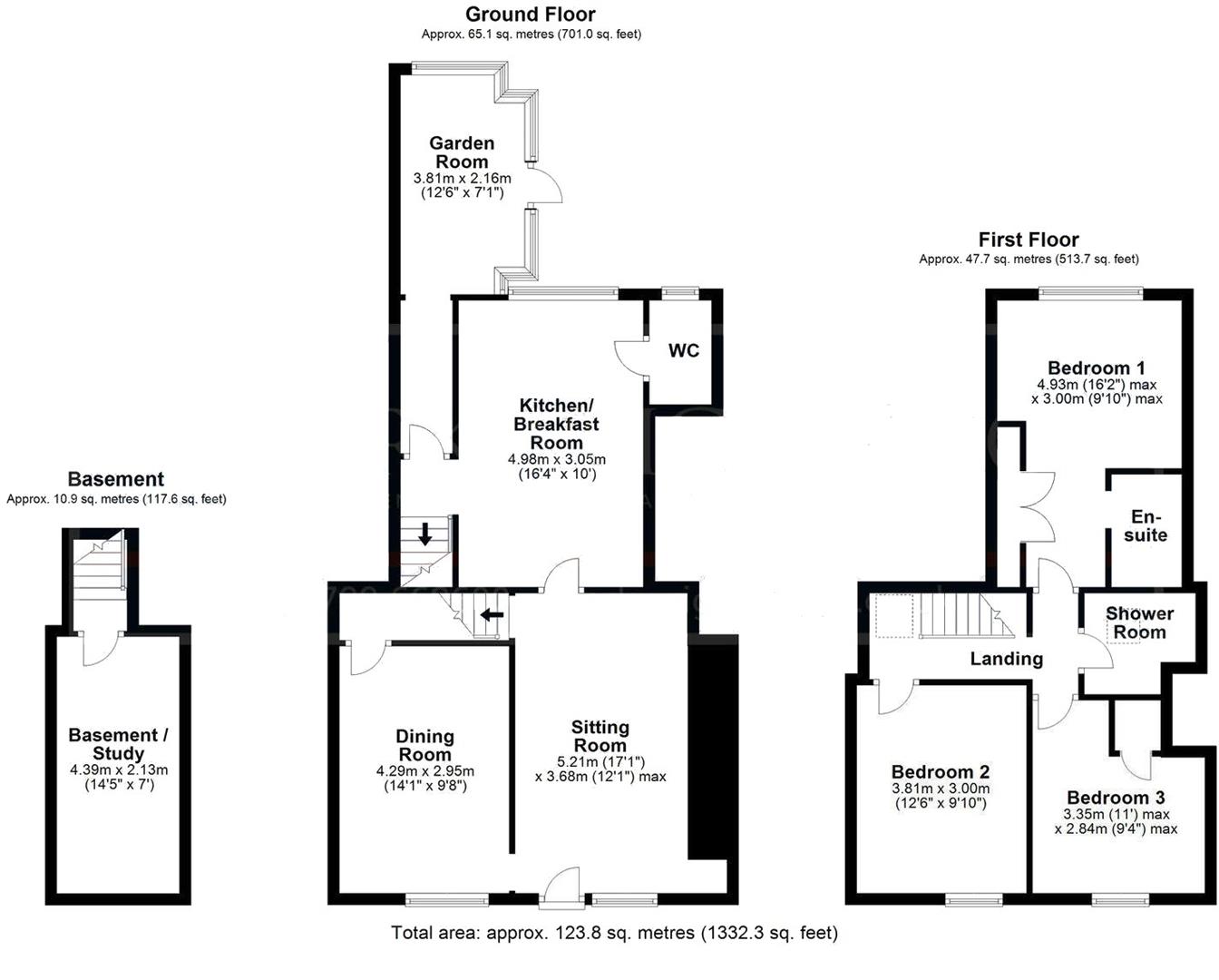 61, Castle Street, Saffron Walden floorplan