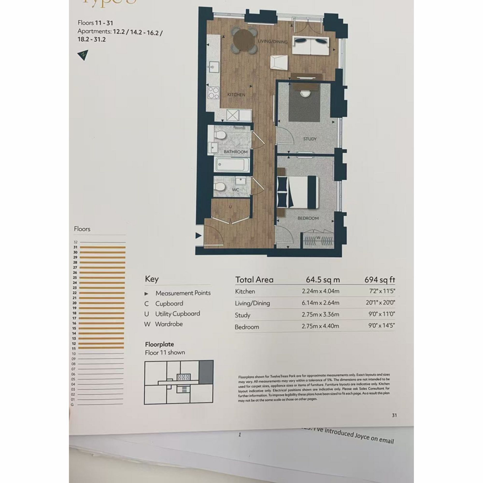 3002 Menara Point, London floorplan