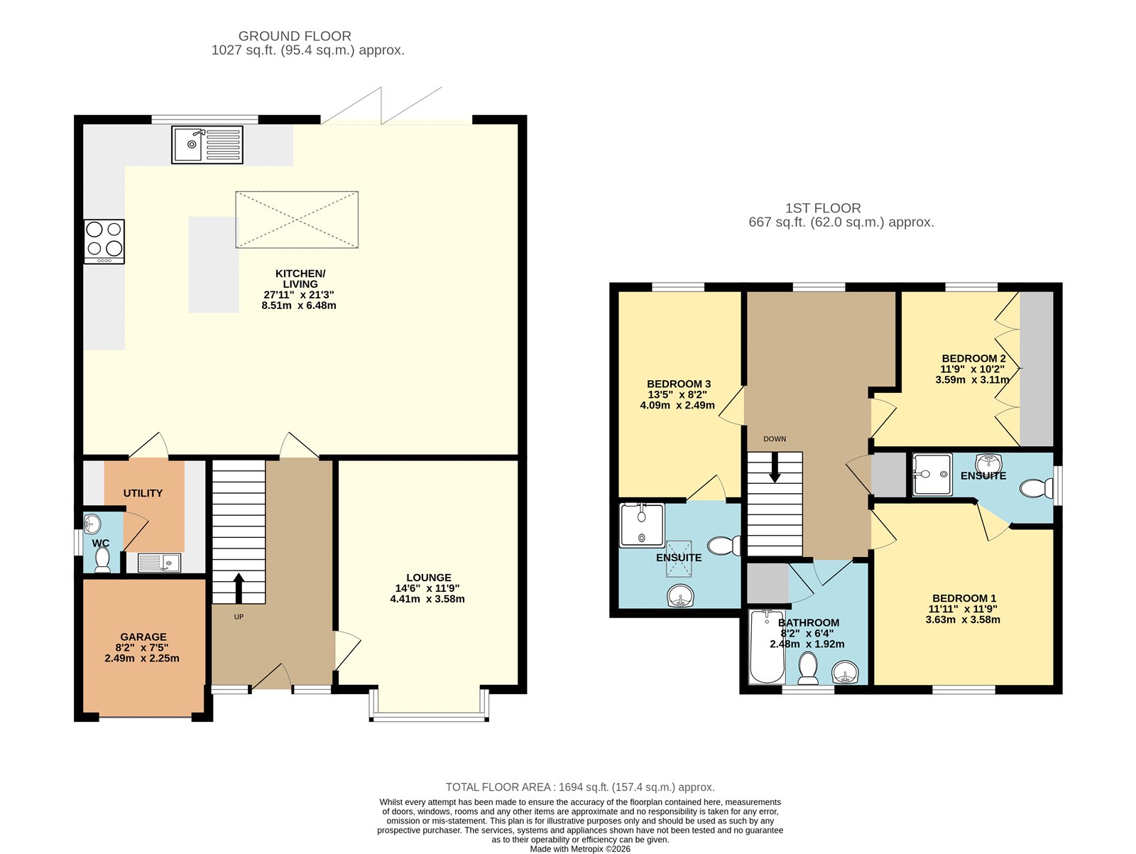 7, Swaby Close, Grimsby floorplan
