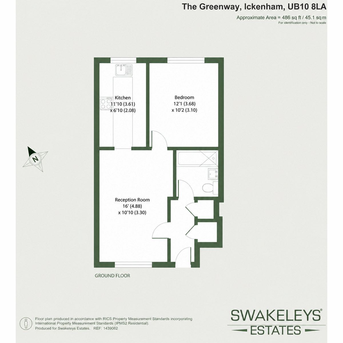 3, Buckland Court, Uxbridge floorplan