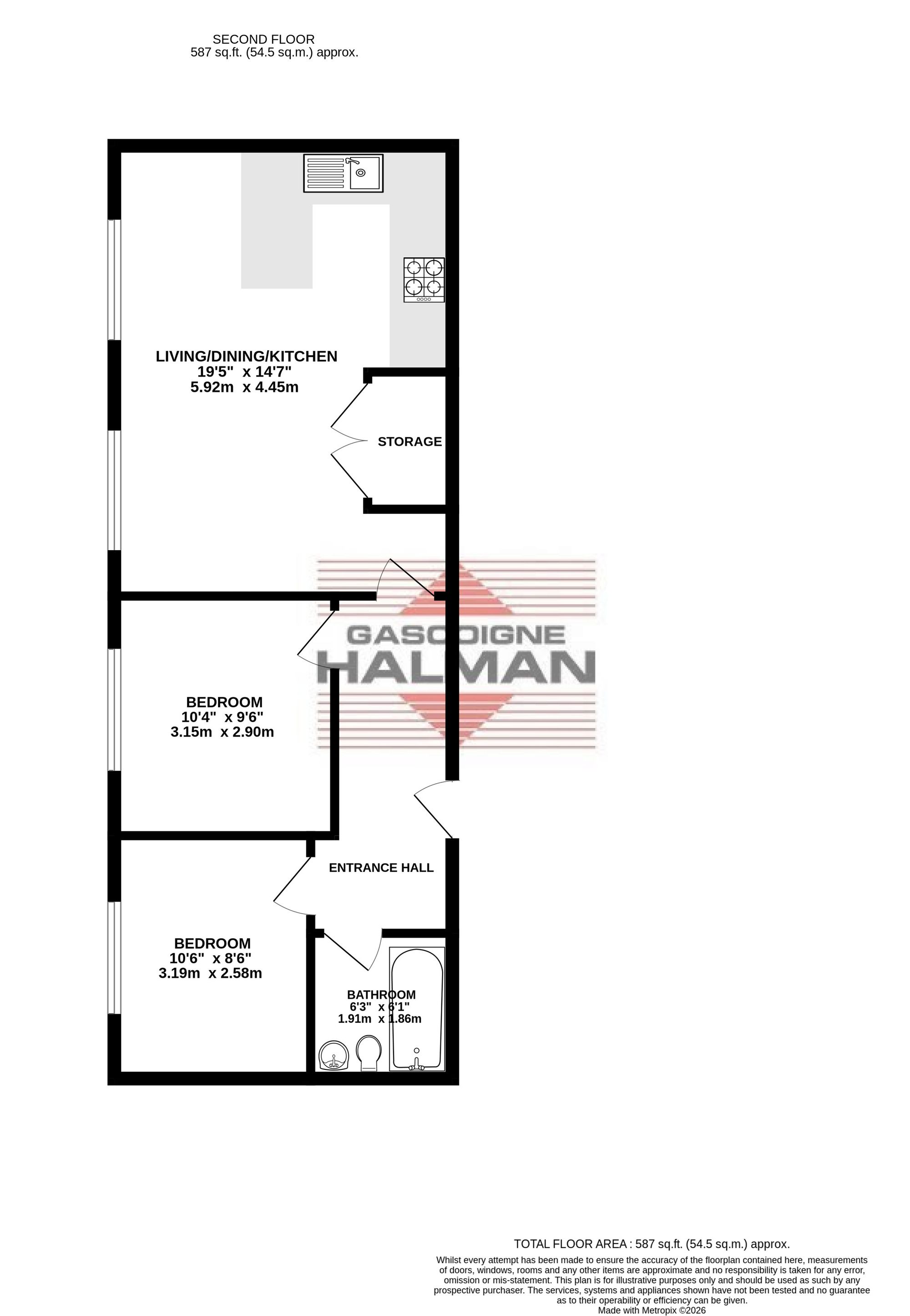 Apt 22, Worthington Apartments, Sale floorplan