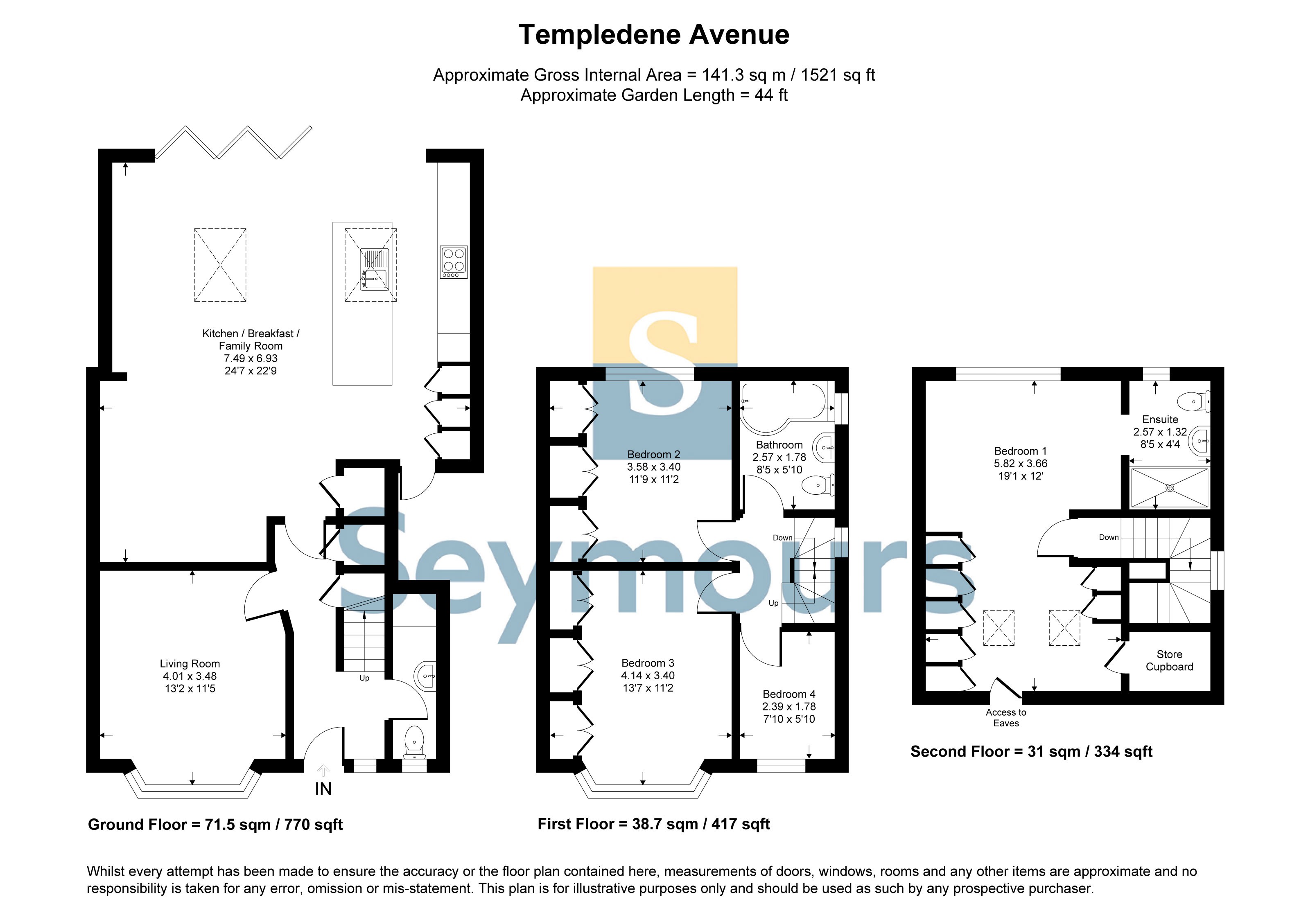 58, Templedene Avenue, Surrey floorplan