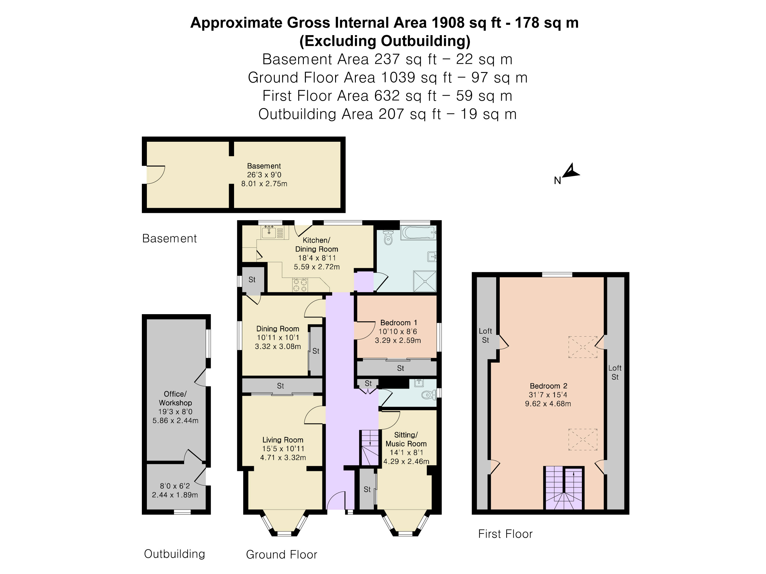 23, Huxnor Road, Newton Abbot floorplan