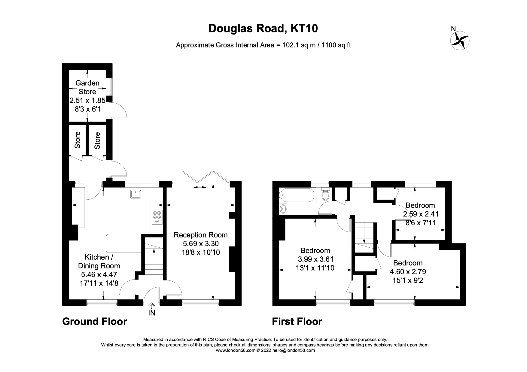 Douglas Road, Esher KT10, 3 bedroom terraced house for sale 61258100