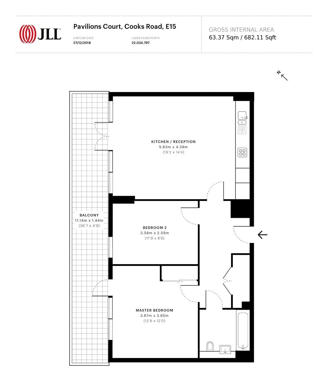 41, Pavilions Court, 4, Cooks Road, London floorplan