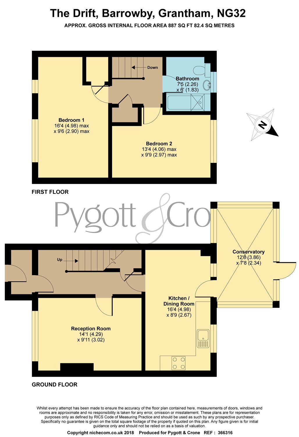 2 Bedrooms Semi-detached house for sale in The Drift, Barrowby NG32