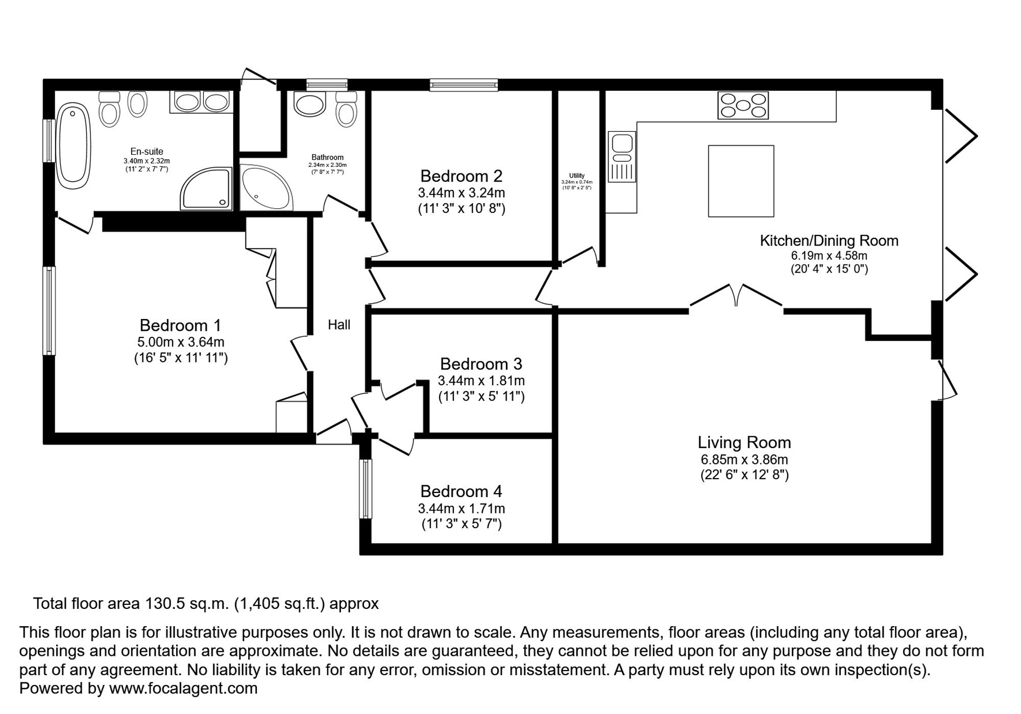 78 Denton Avenue, Grantham floorplan