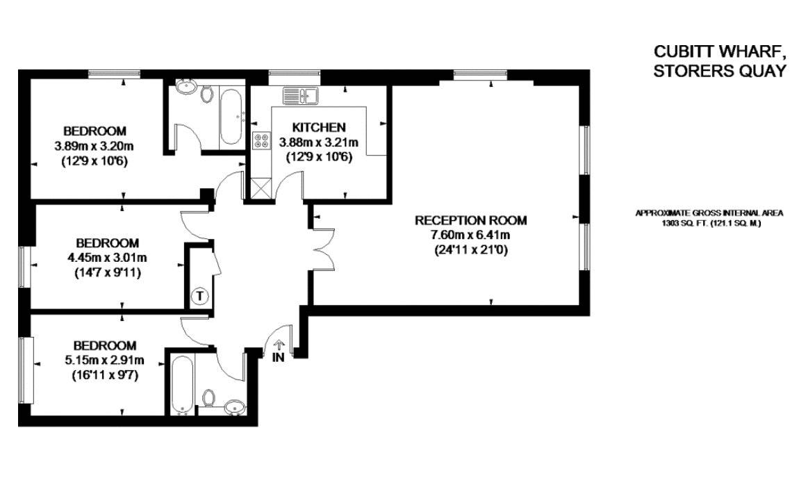 22 Cubitt Wharf, Storers Quay, London floorplan