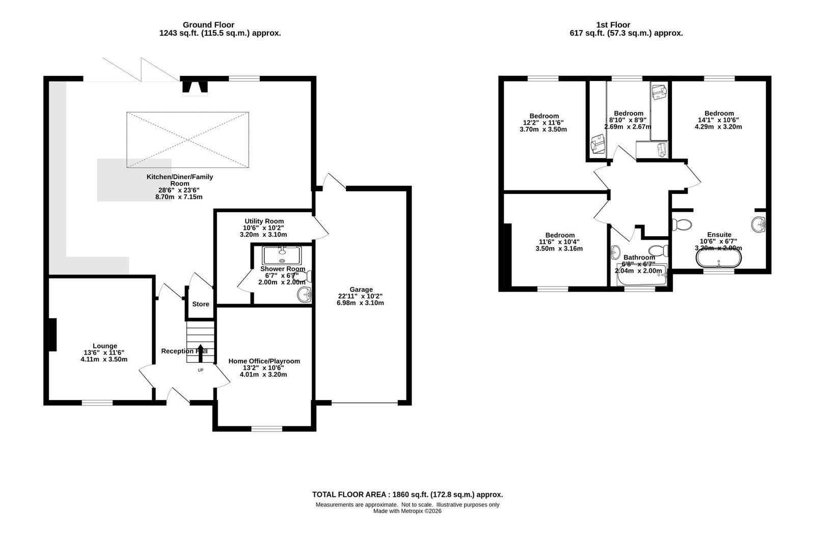 138, Beachcroft Road, Kingswinford floorplan