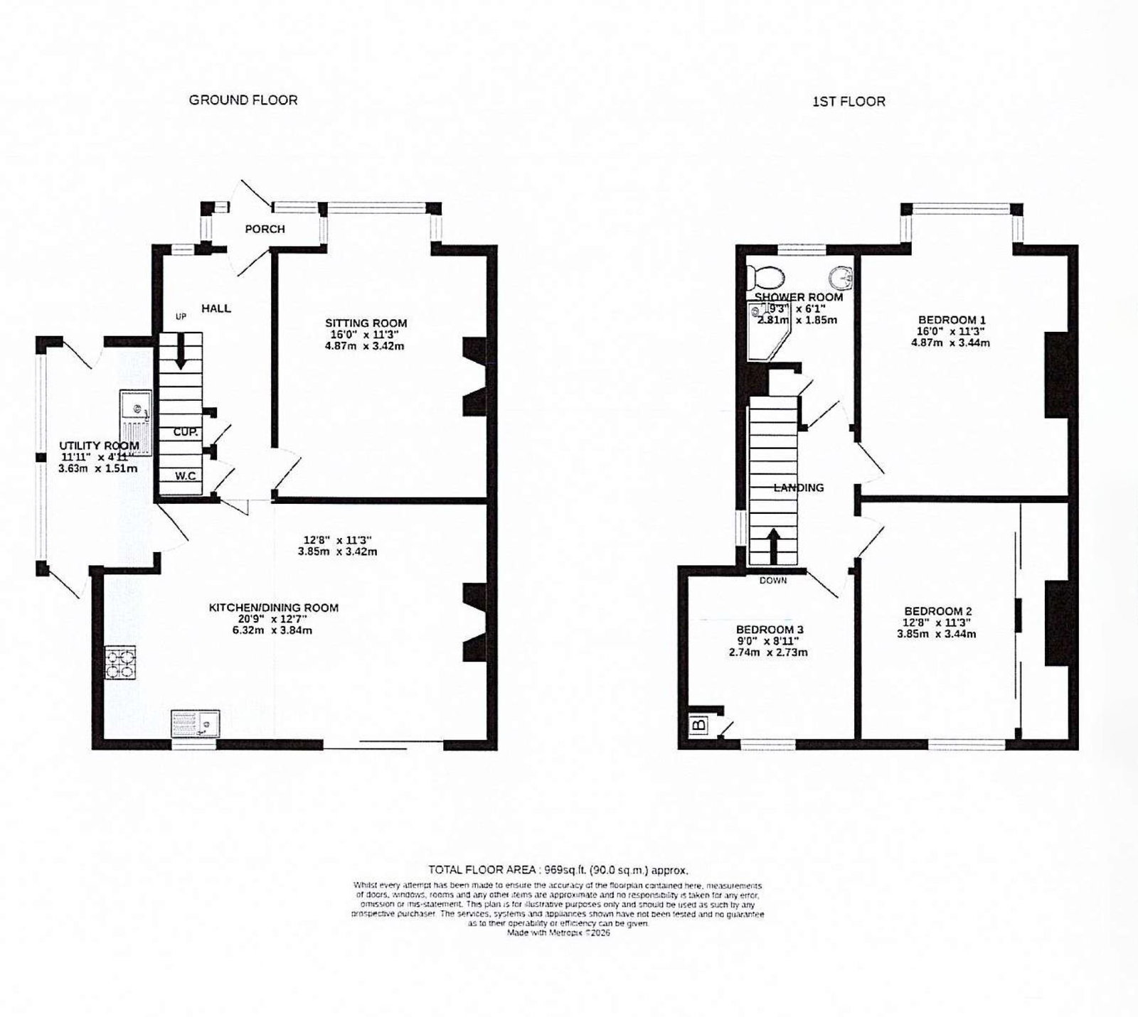 9, Carter Avenue, Exmouth floorplan