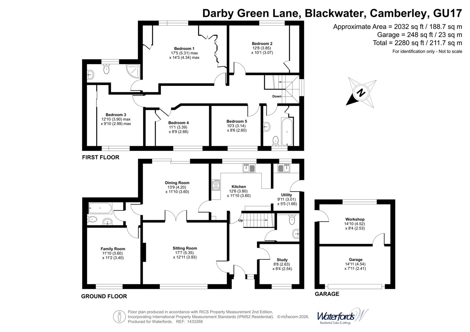 Hollybush House, 2C, Darby Green Lane, Camberley floorplan