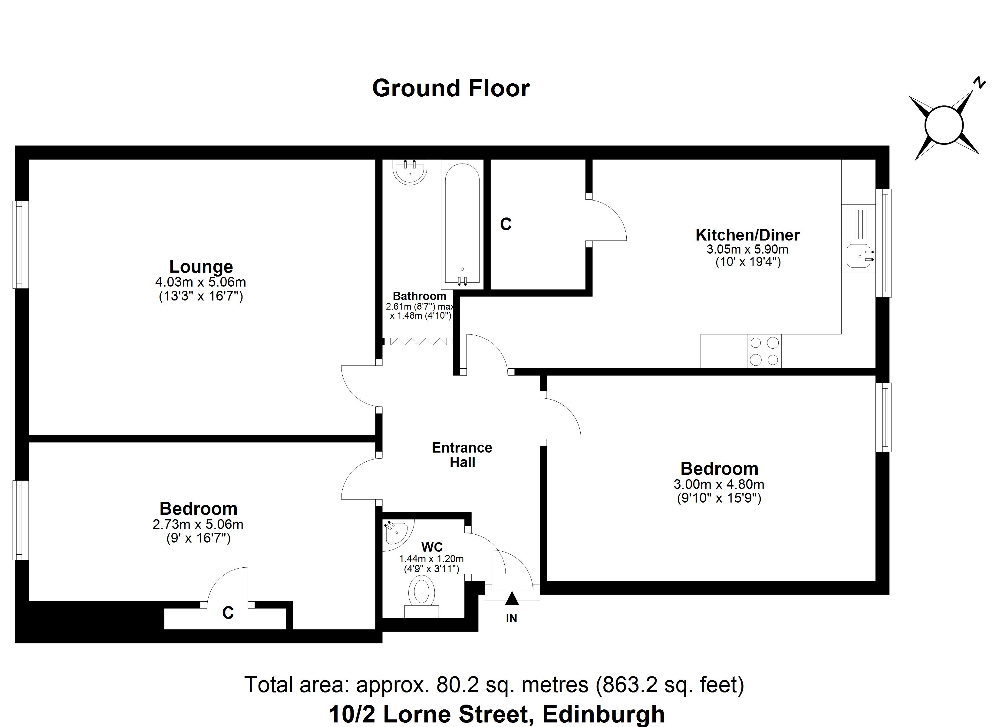 Lorne Street, Edinburgh EH6, 2 bedroom flat for sale 58647852