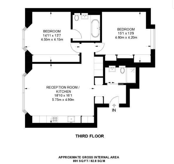 Apartment, A401, Great Portland Street, London floorplan