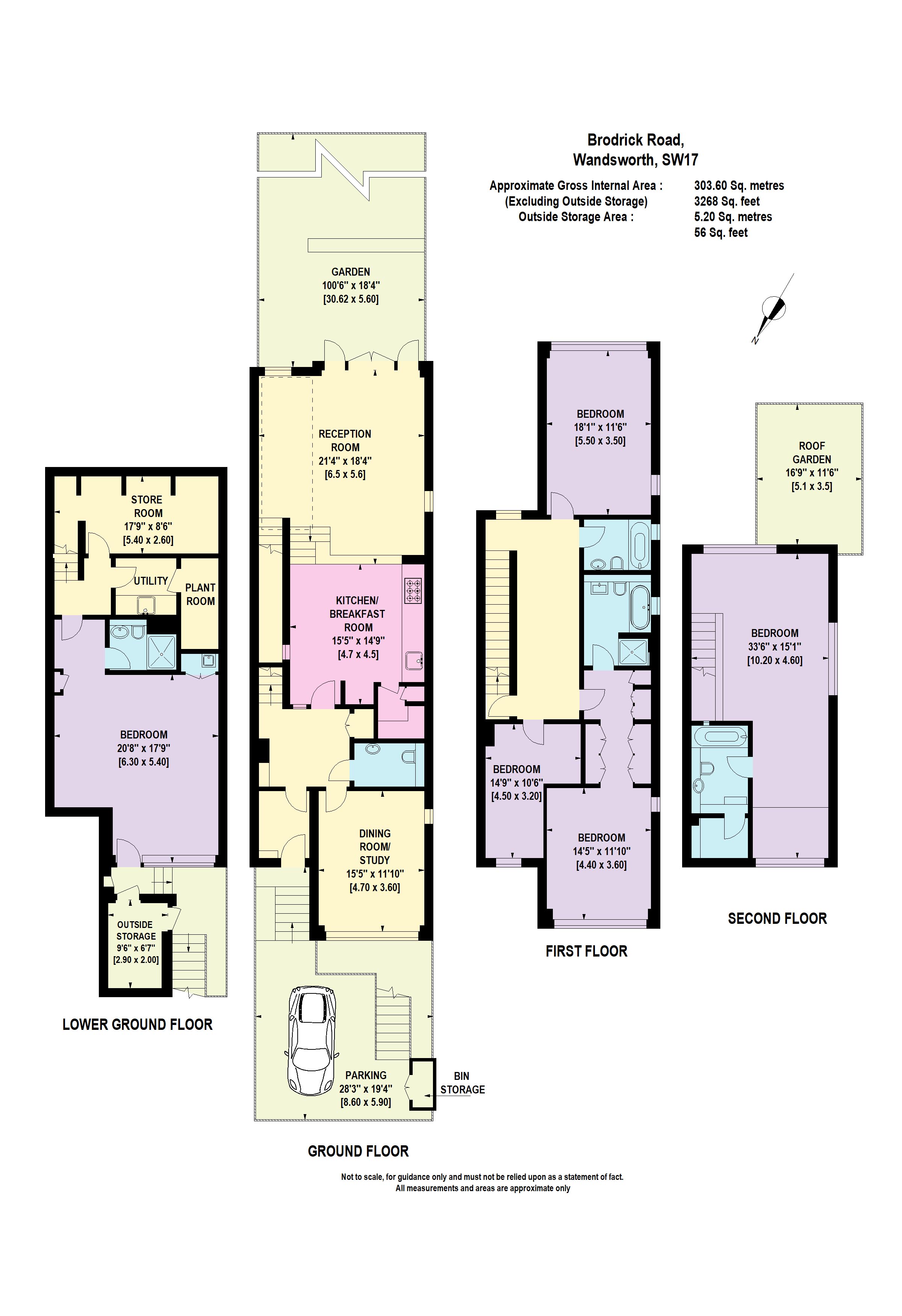 17a, Brodrick Road, London floorplan