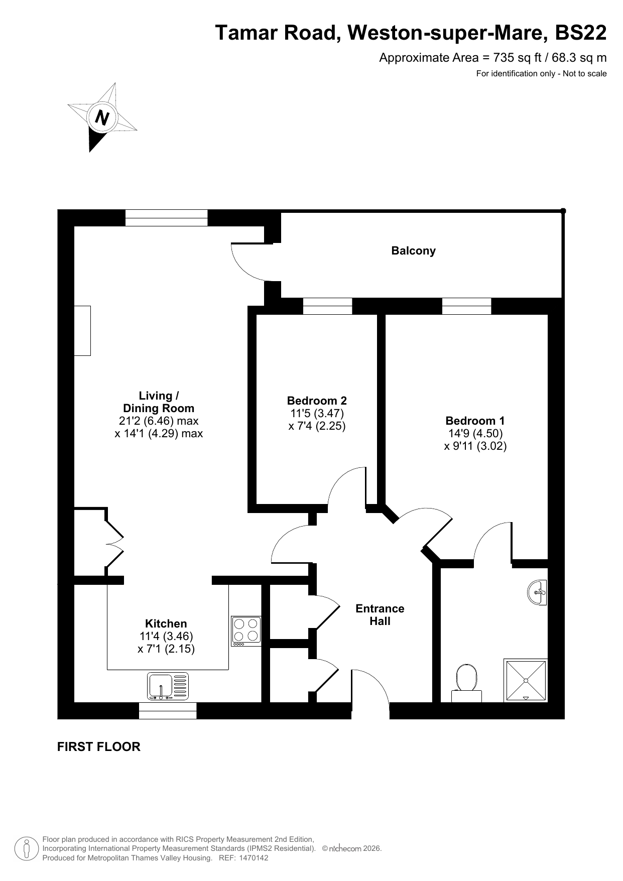 Tamar Court Tamar Road, Weston Super Mare floorplan