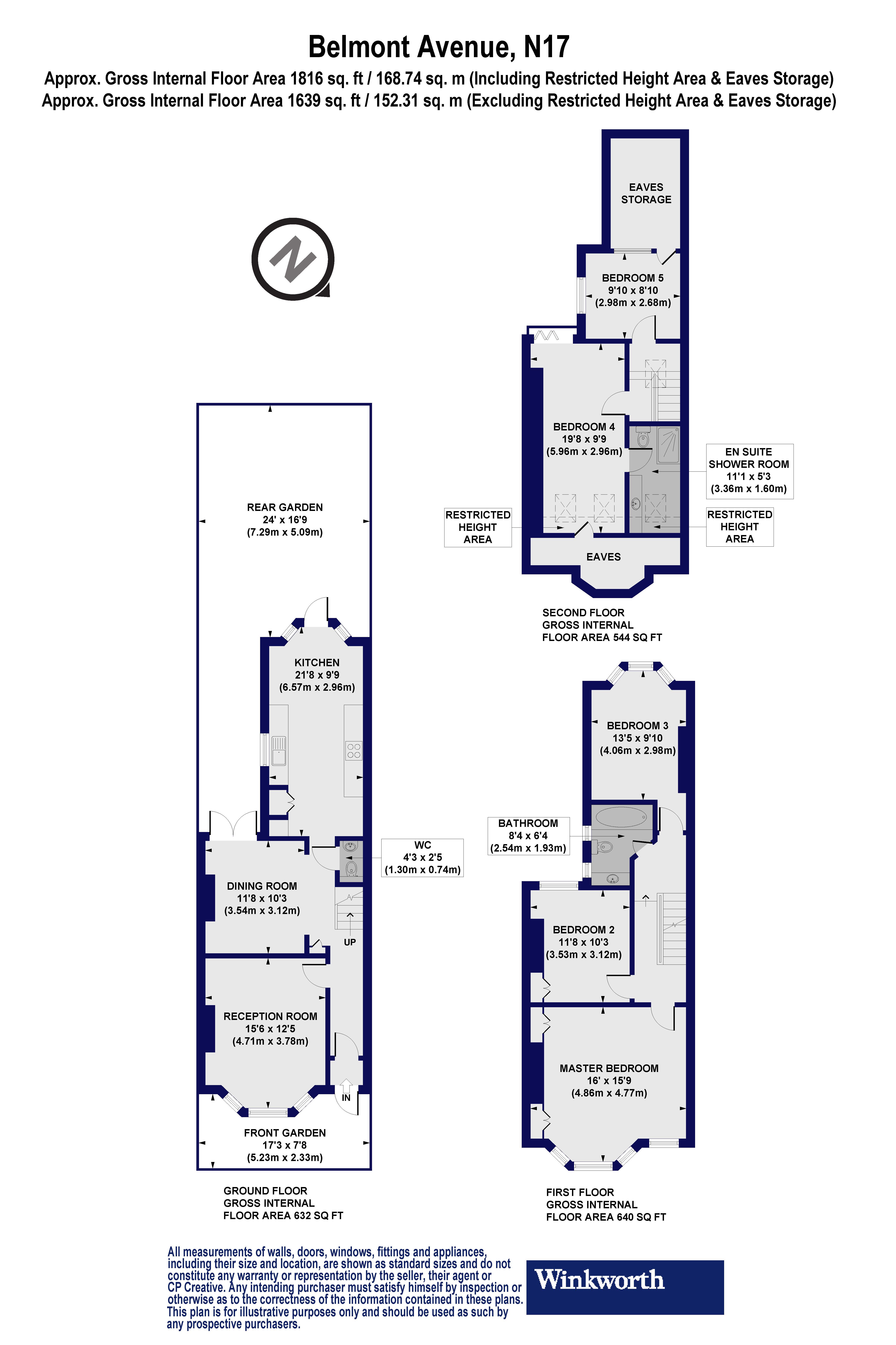 13, Belmont Avenue, London floorplan