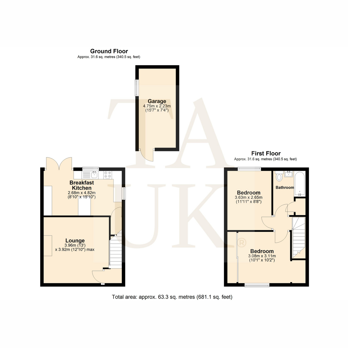 15, Worth Crescent, Stourport-on-severn floorplan