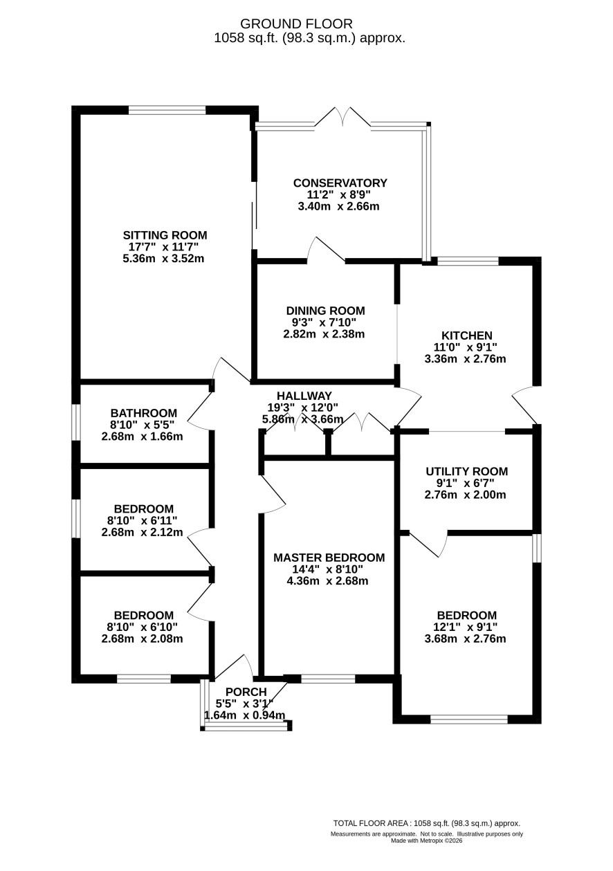 Willow End, Mill Road, Norwich floorplan