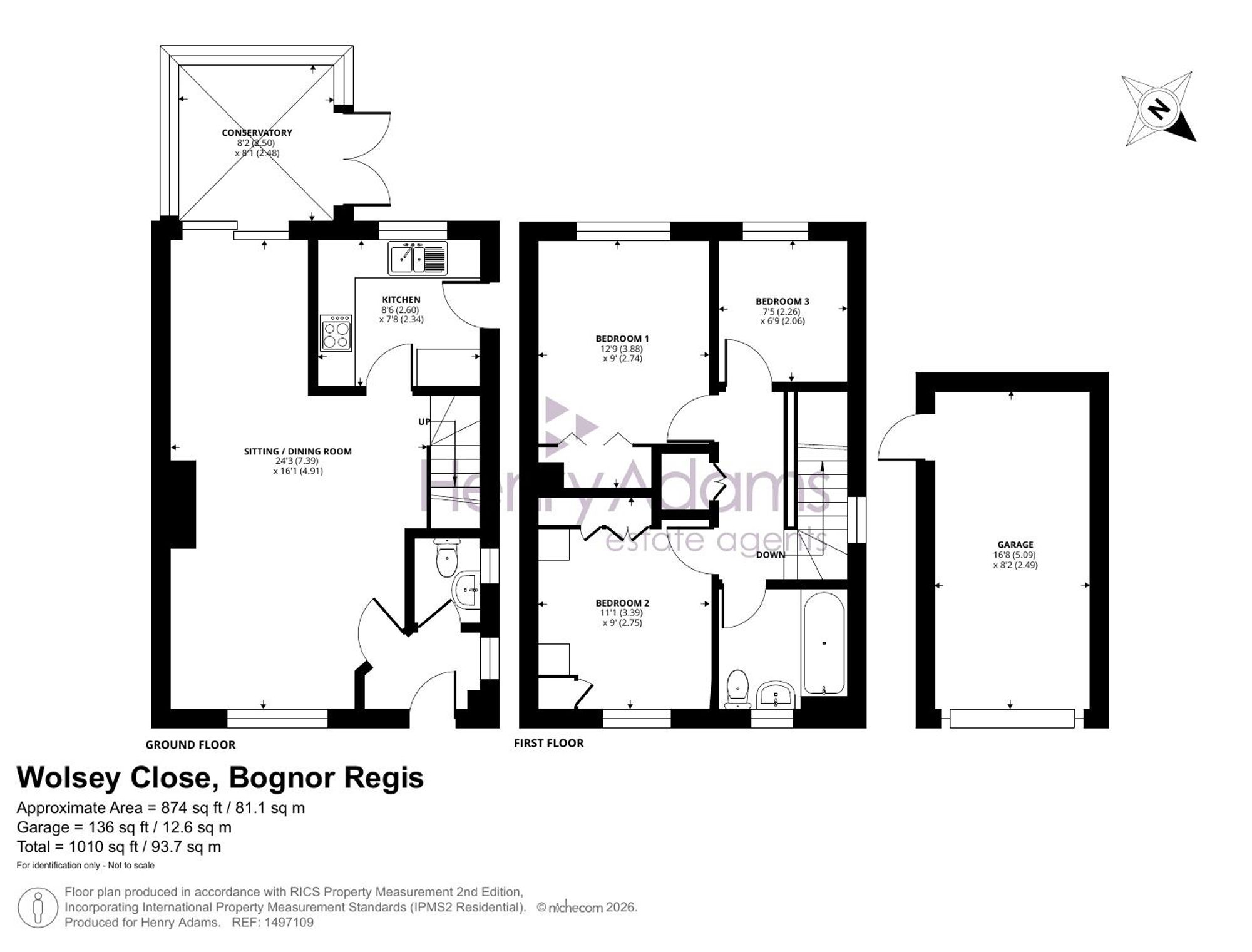14 Wolsey Close, Bognor Regis floorplan