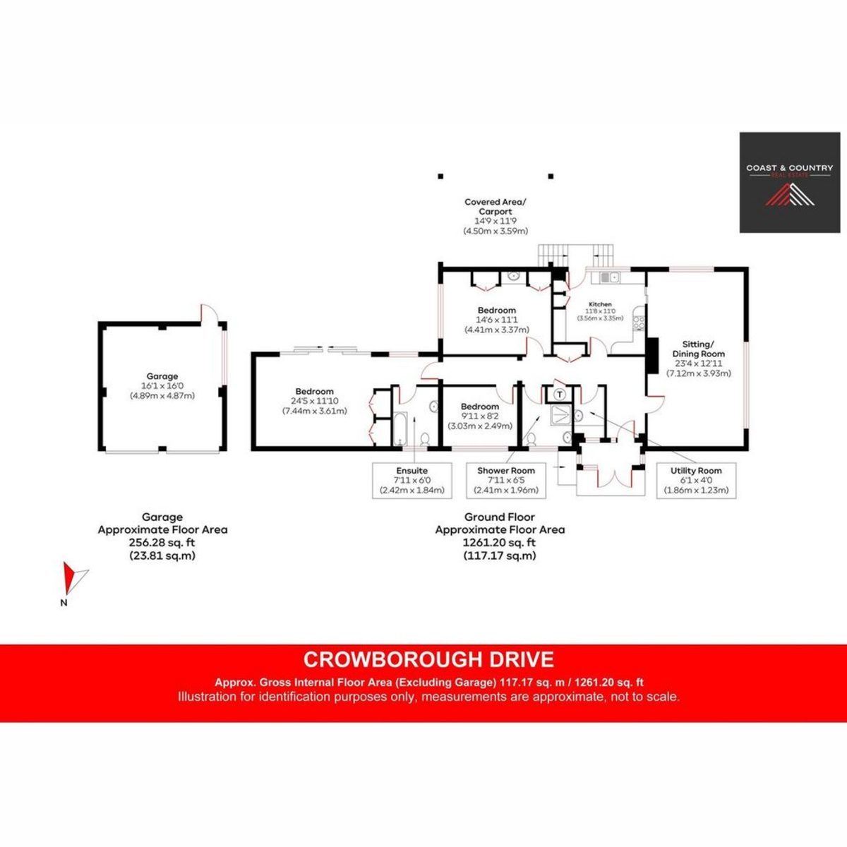 39, Crowborough Drive, Goring-by-sea floorplan