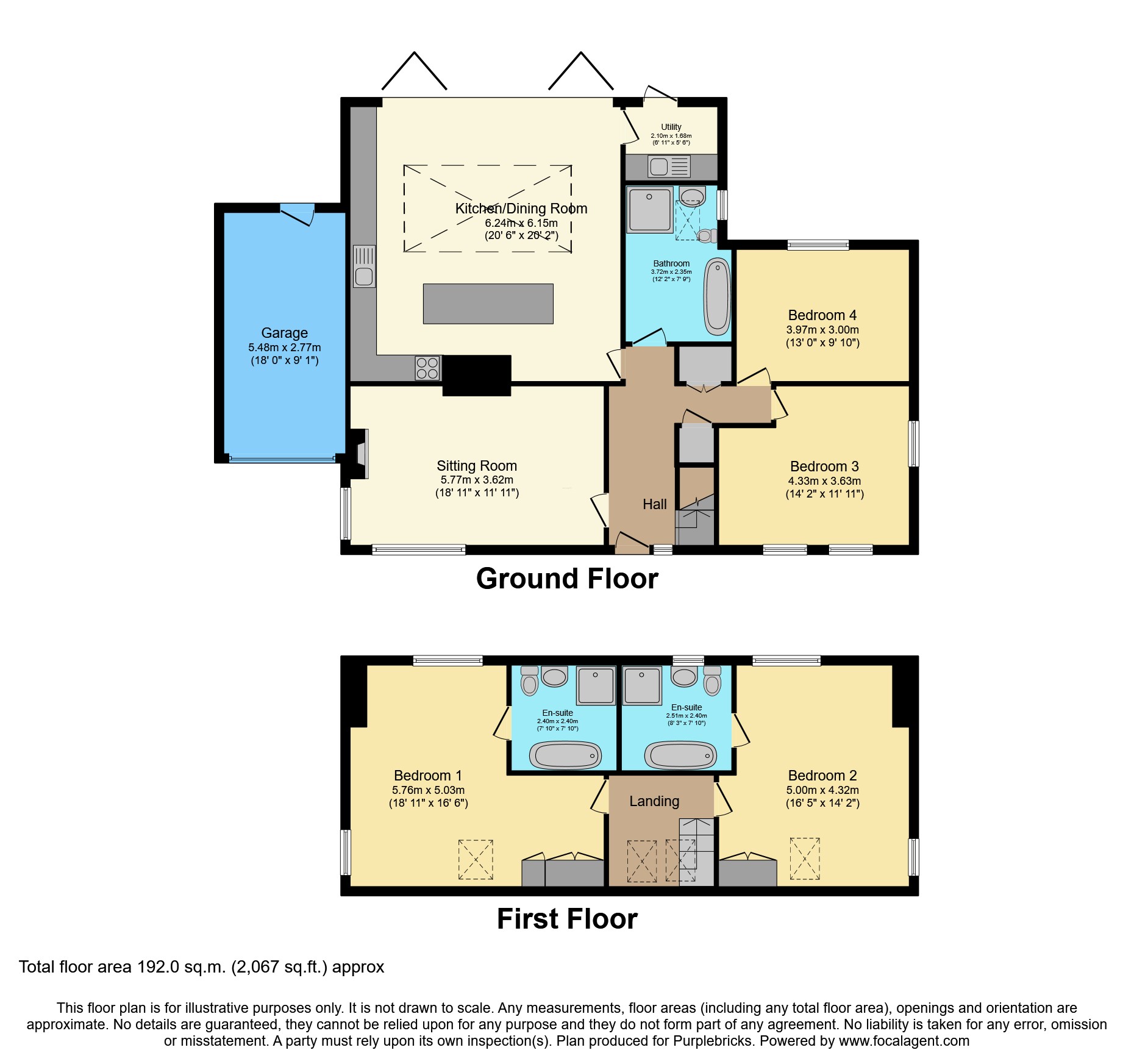 6, West Park, Butleigh floorplan
