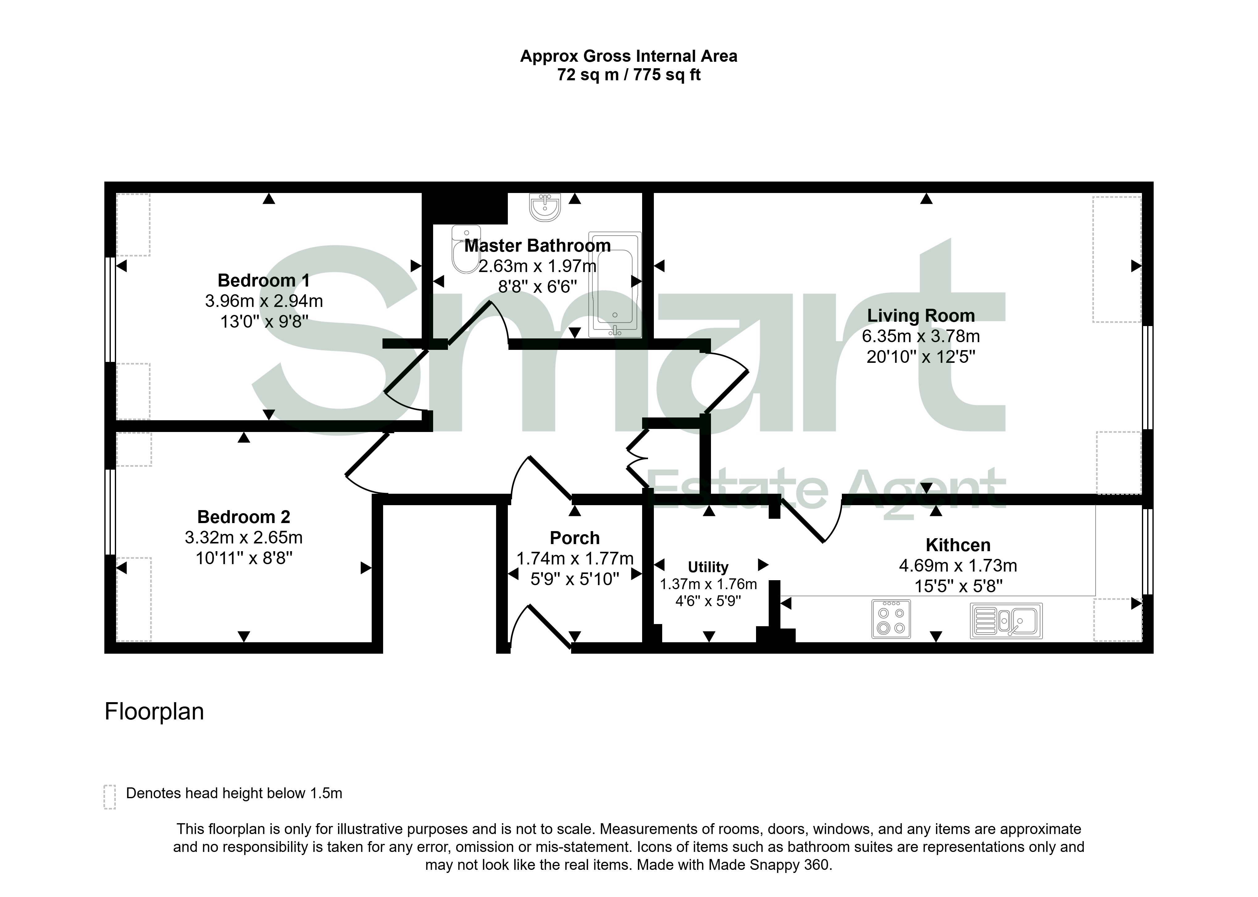8, Rosemont Court, Church Road, Exeter floorplan
