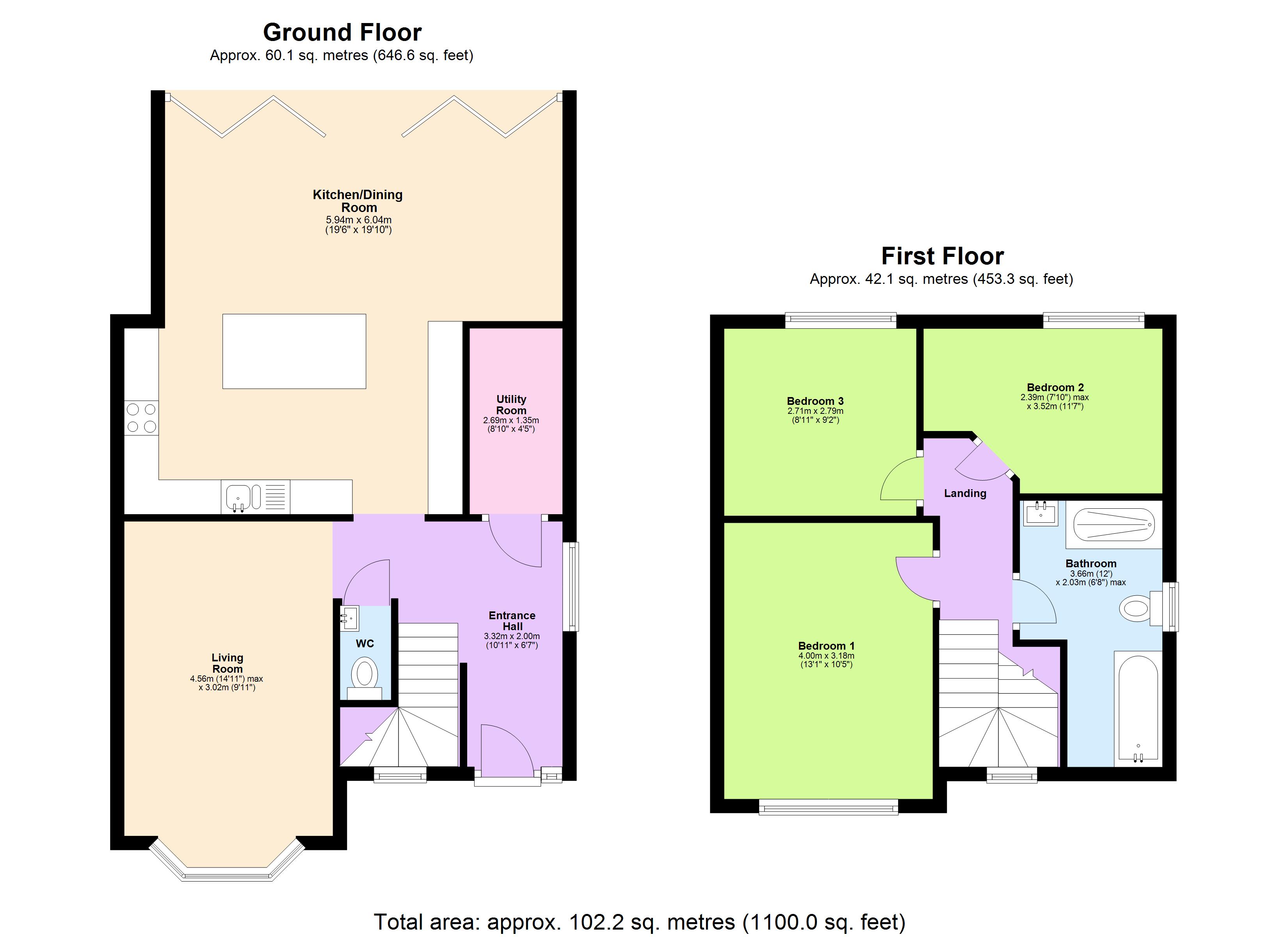 18, Gables Avenue, Hertfordshire floorplan