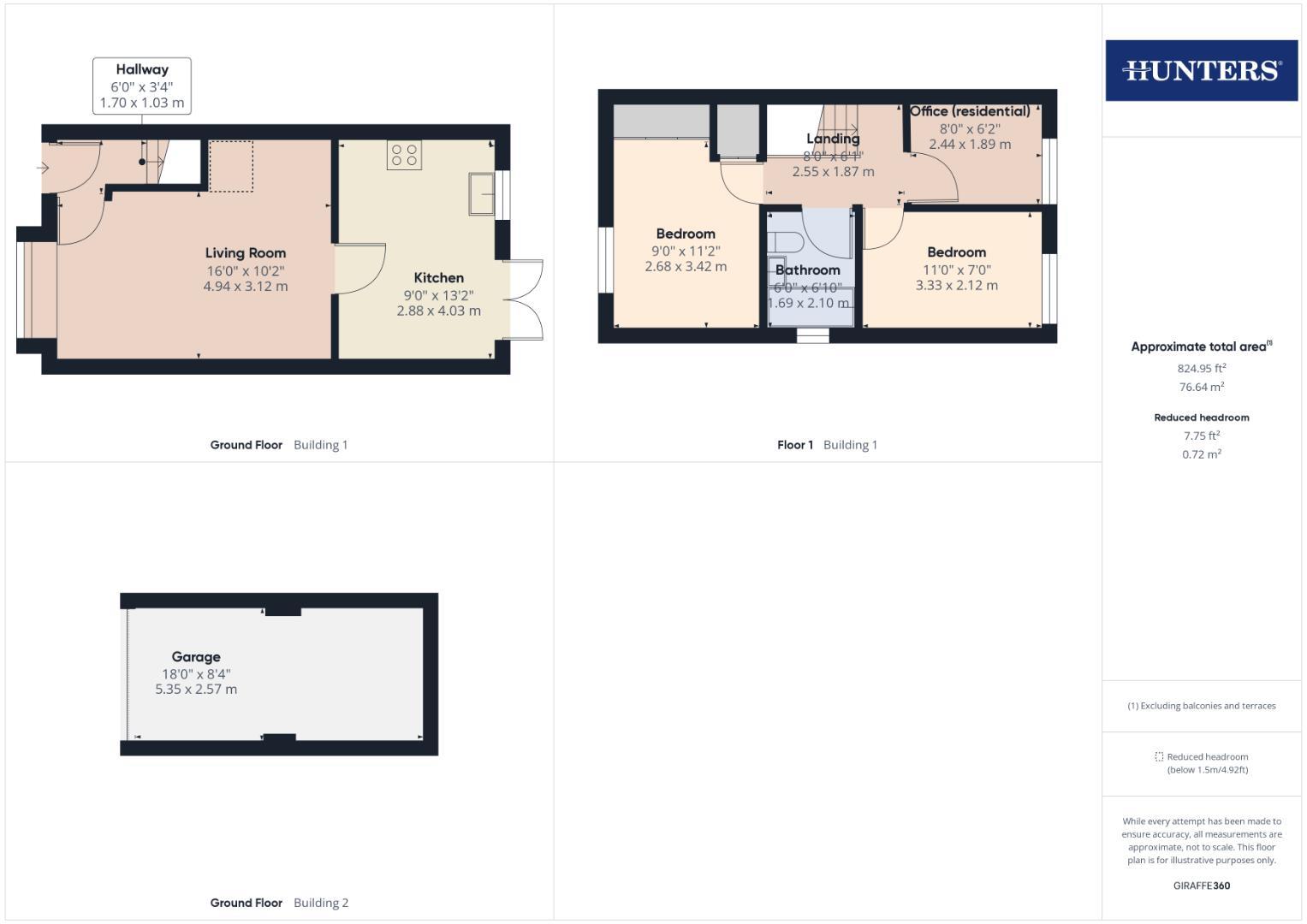 11, Badminton Close, Bridlington floorplan