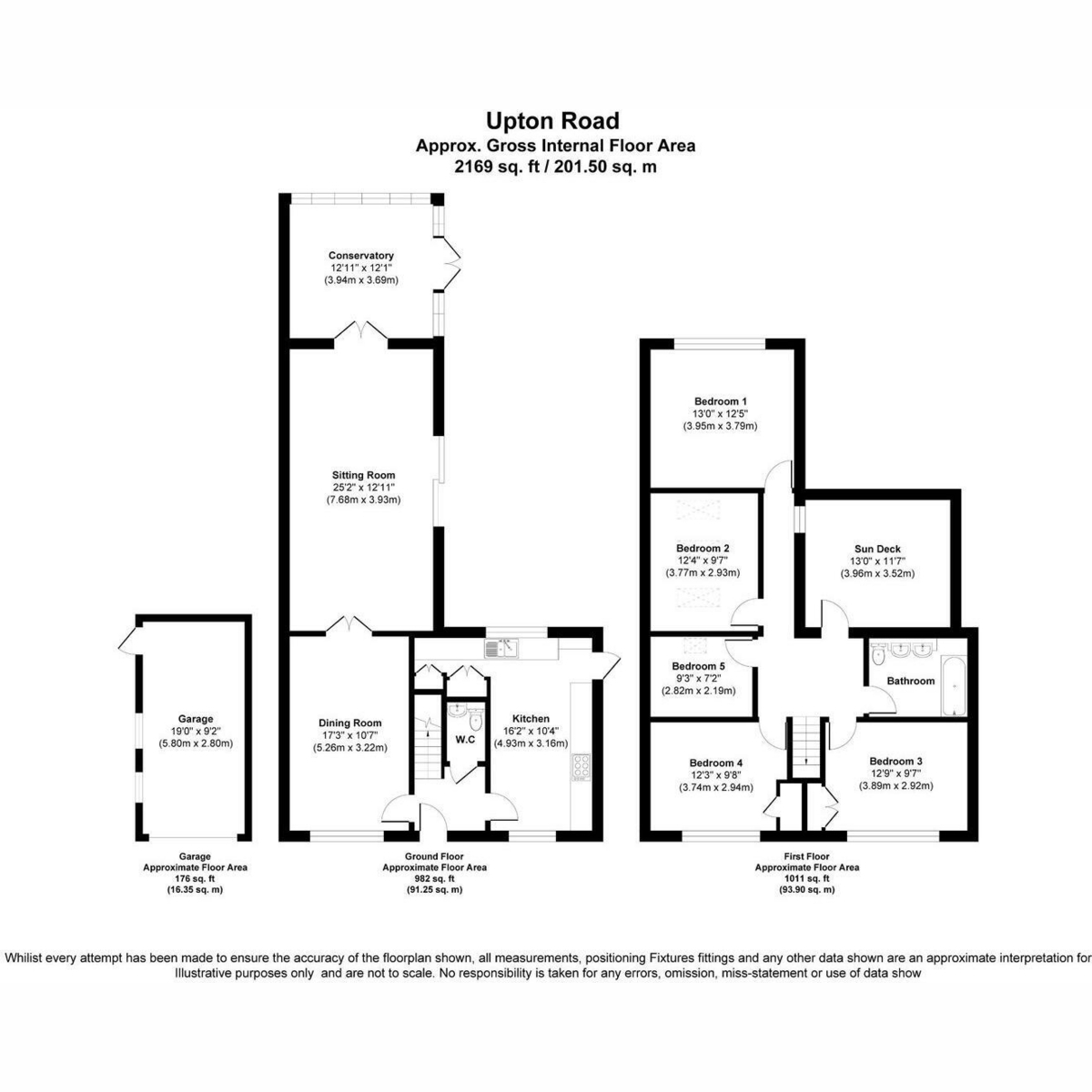 13, Upton Road, Chichester floorplan