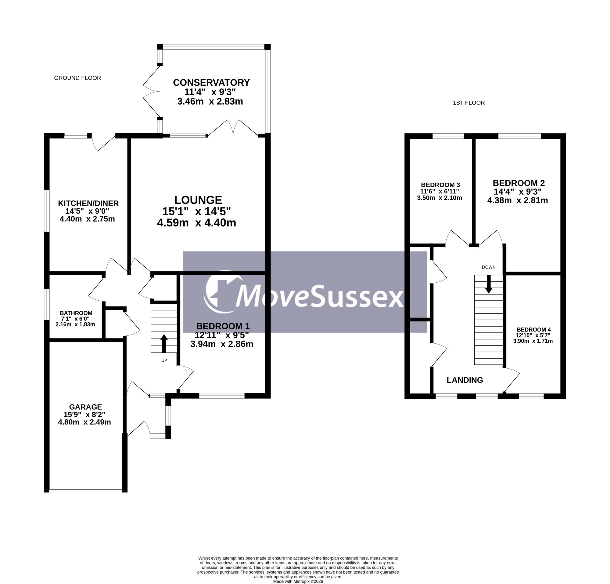 40, Harebeating Crescent, Hailsham floorplan