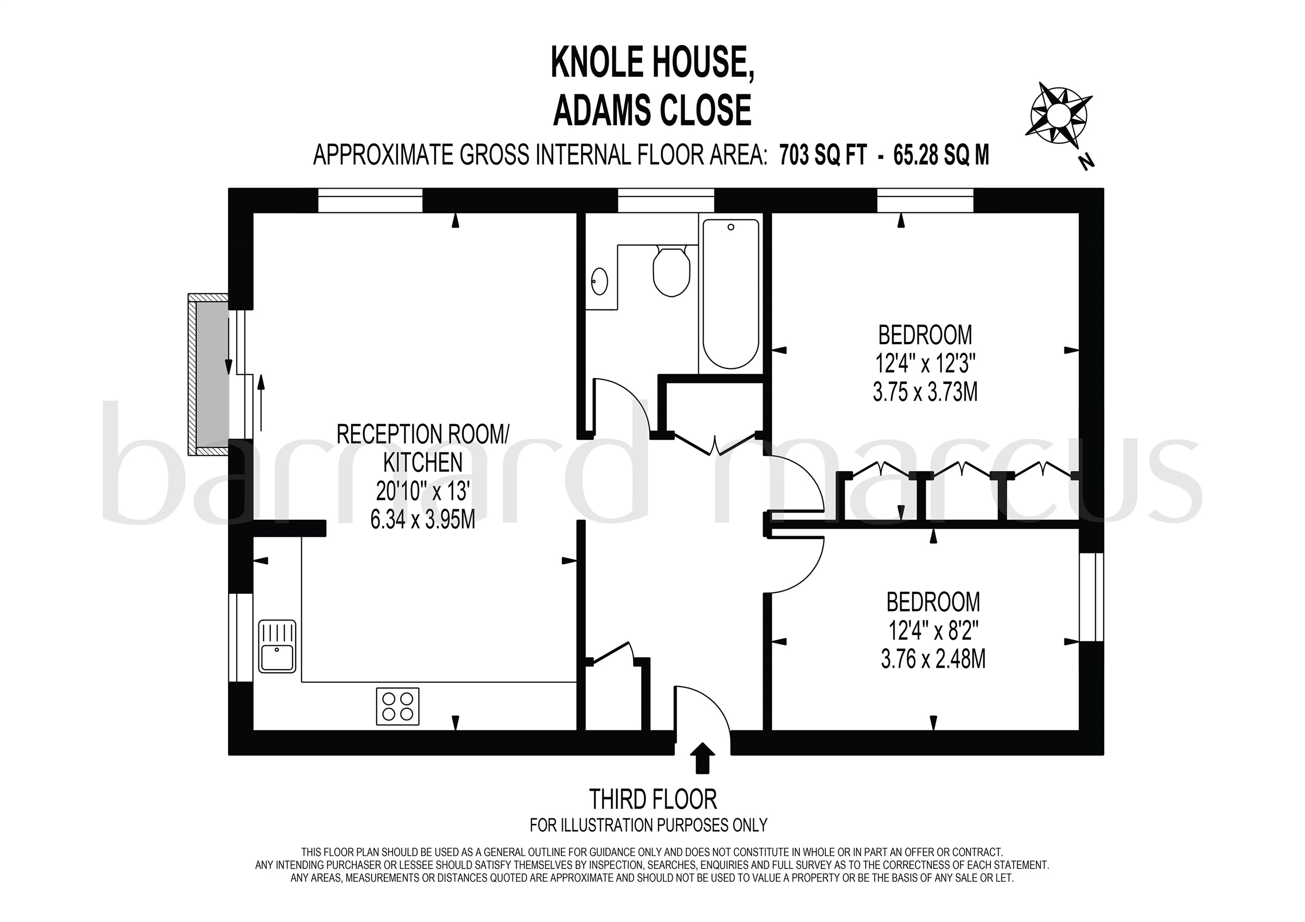 Adams Close Berrylands Surbiton Kt5 2 Bedroom Flat For Sale