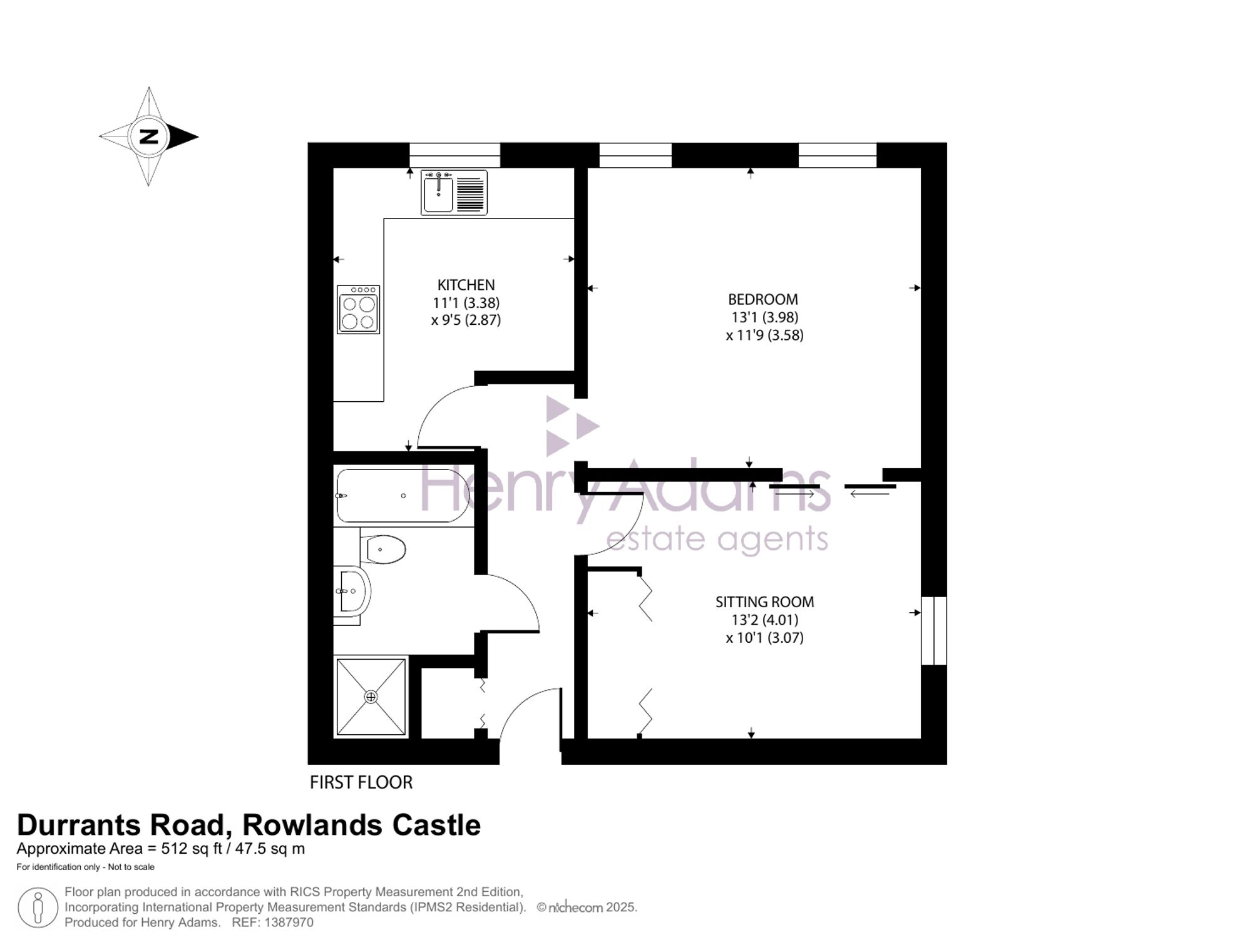Flat 7, Chestnut Court, Rowland's Castle floorplan