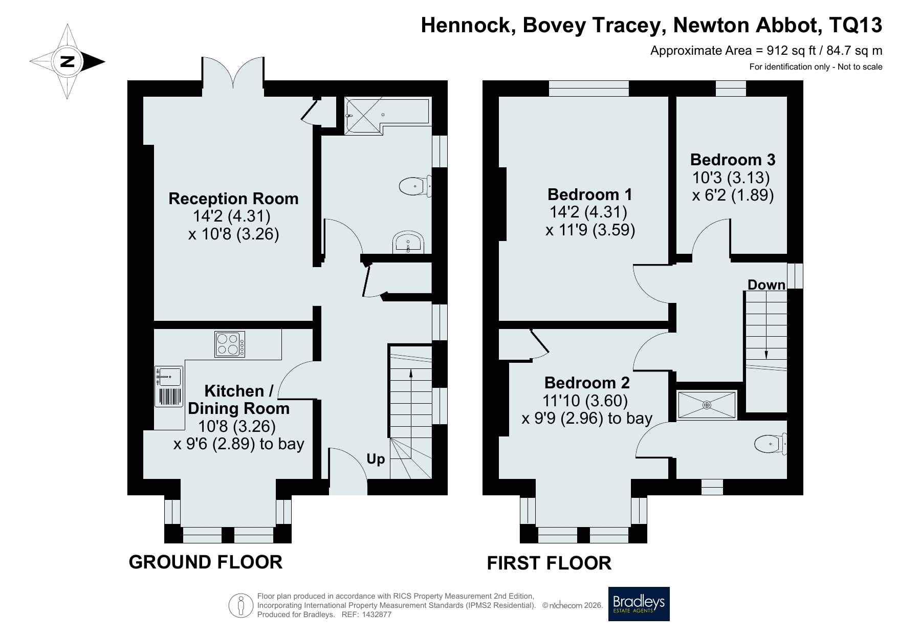 1, Butt Park, Bovey Tracey floorplan