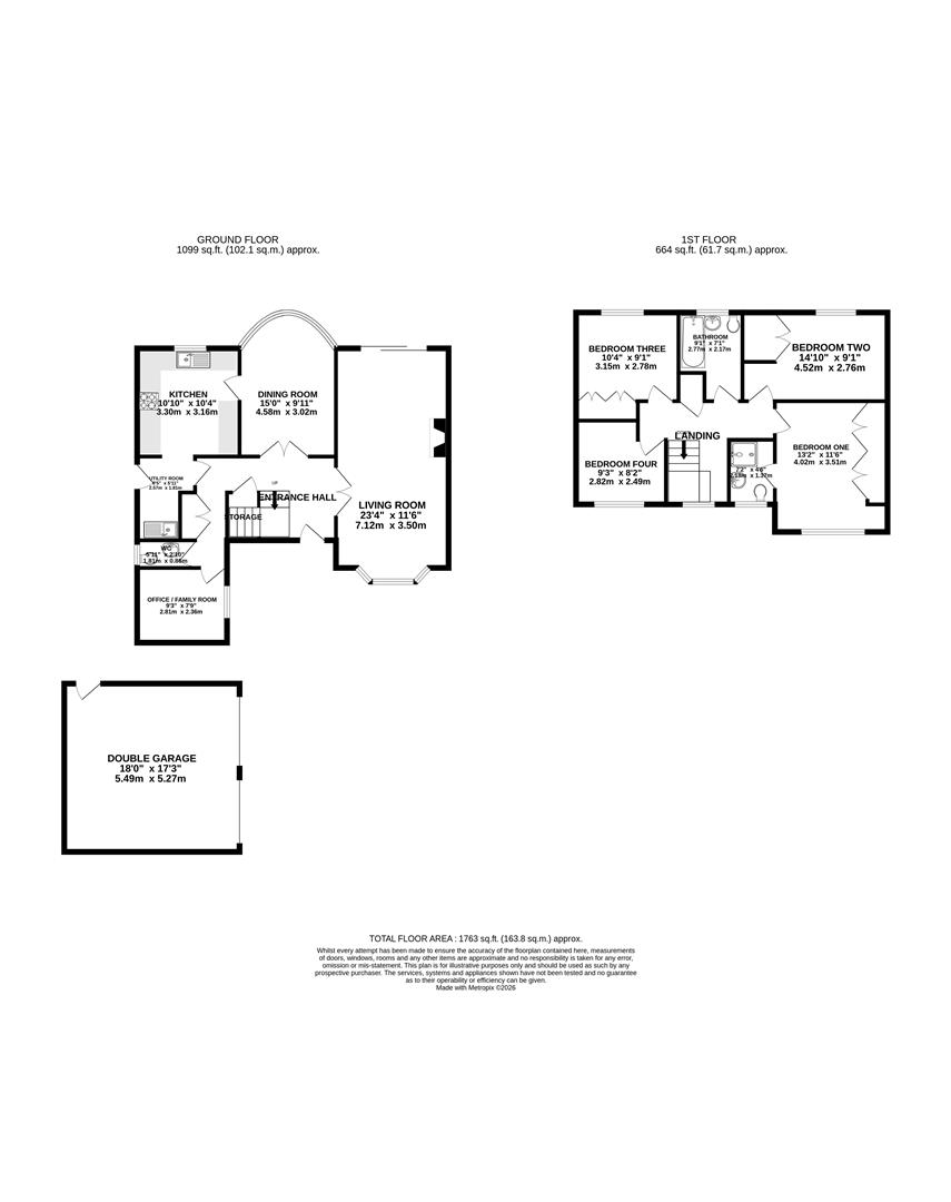 4, Hunters Chase, Reading floorplan