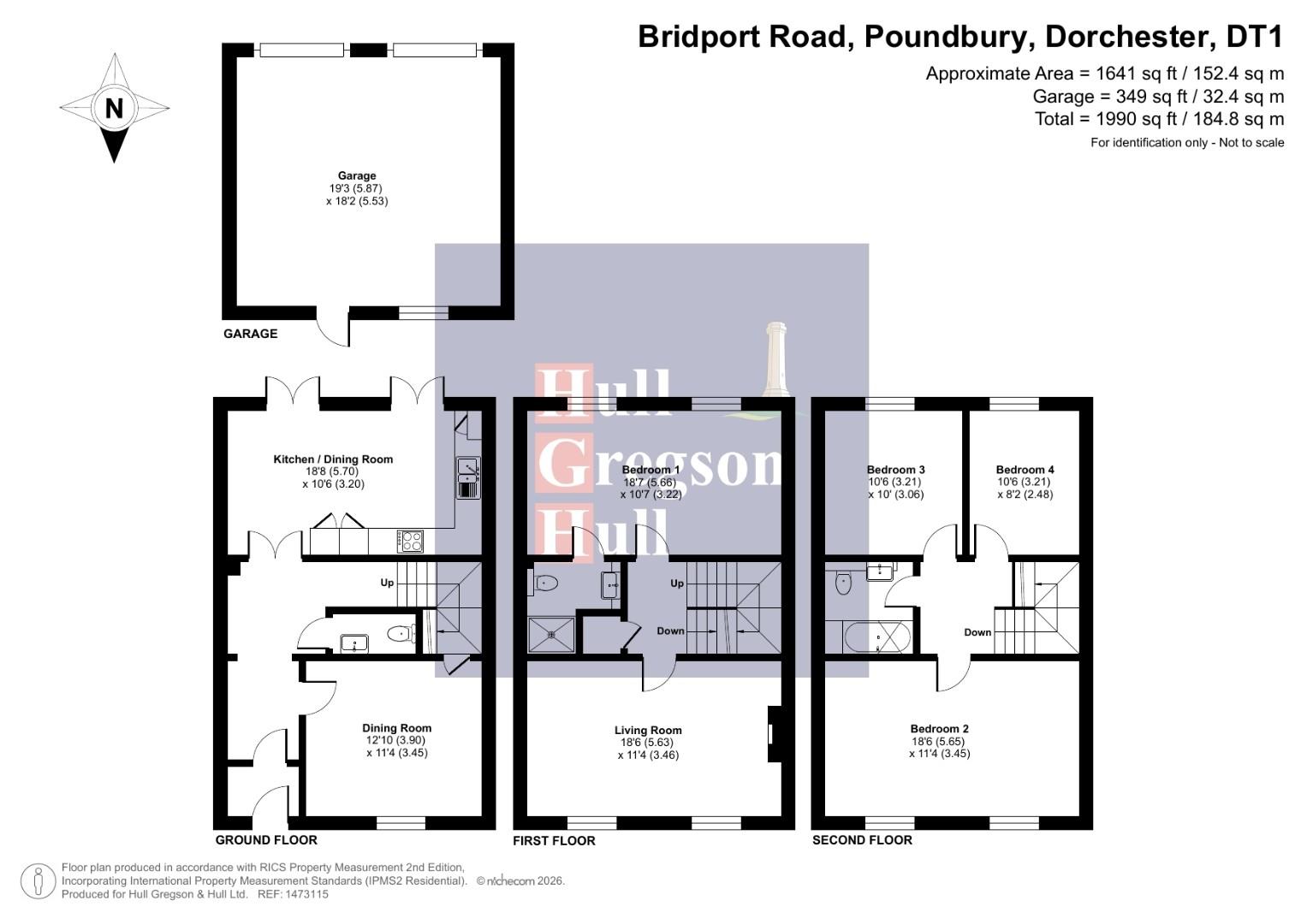 172, Bridport Road, Dorchester floorplan